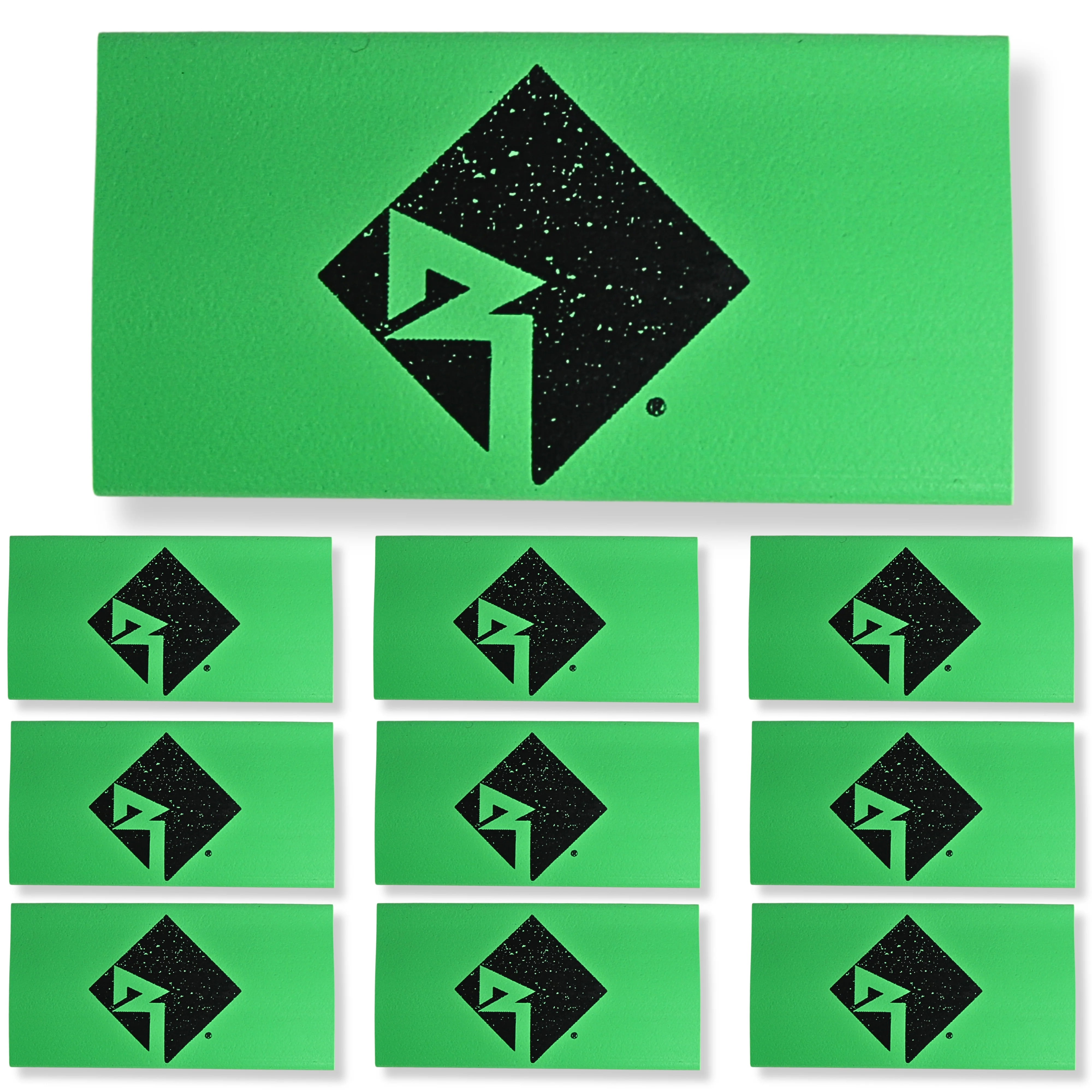 0 Gauge 3:1 Heat Shrink with Rockford Fosgate Logo 10 Pack Green - Image 2