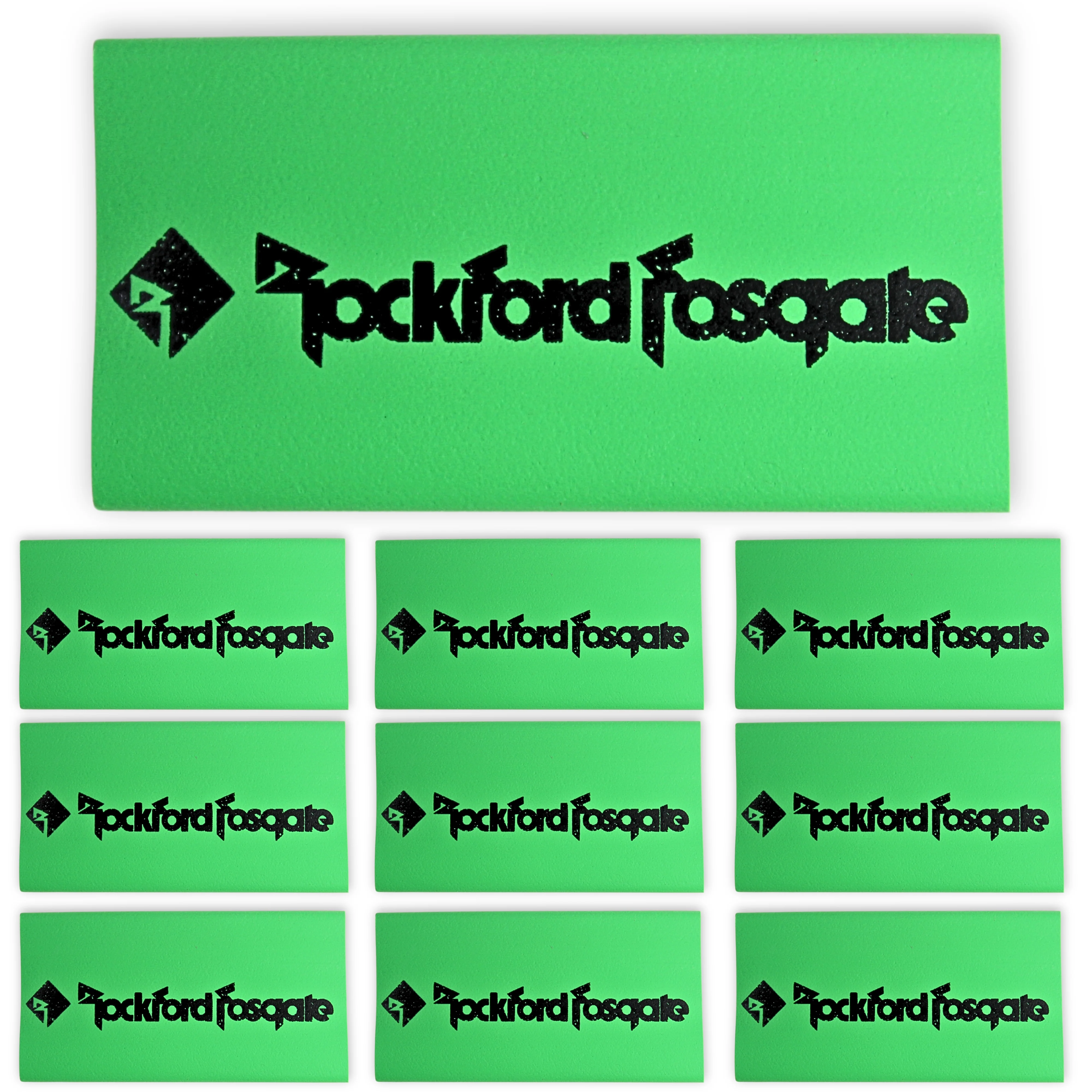 0 Gauge 3:1 Heat Shrink with Rockford Fosgate Logo 10 Pack Green - Image 3