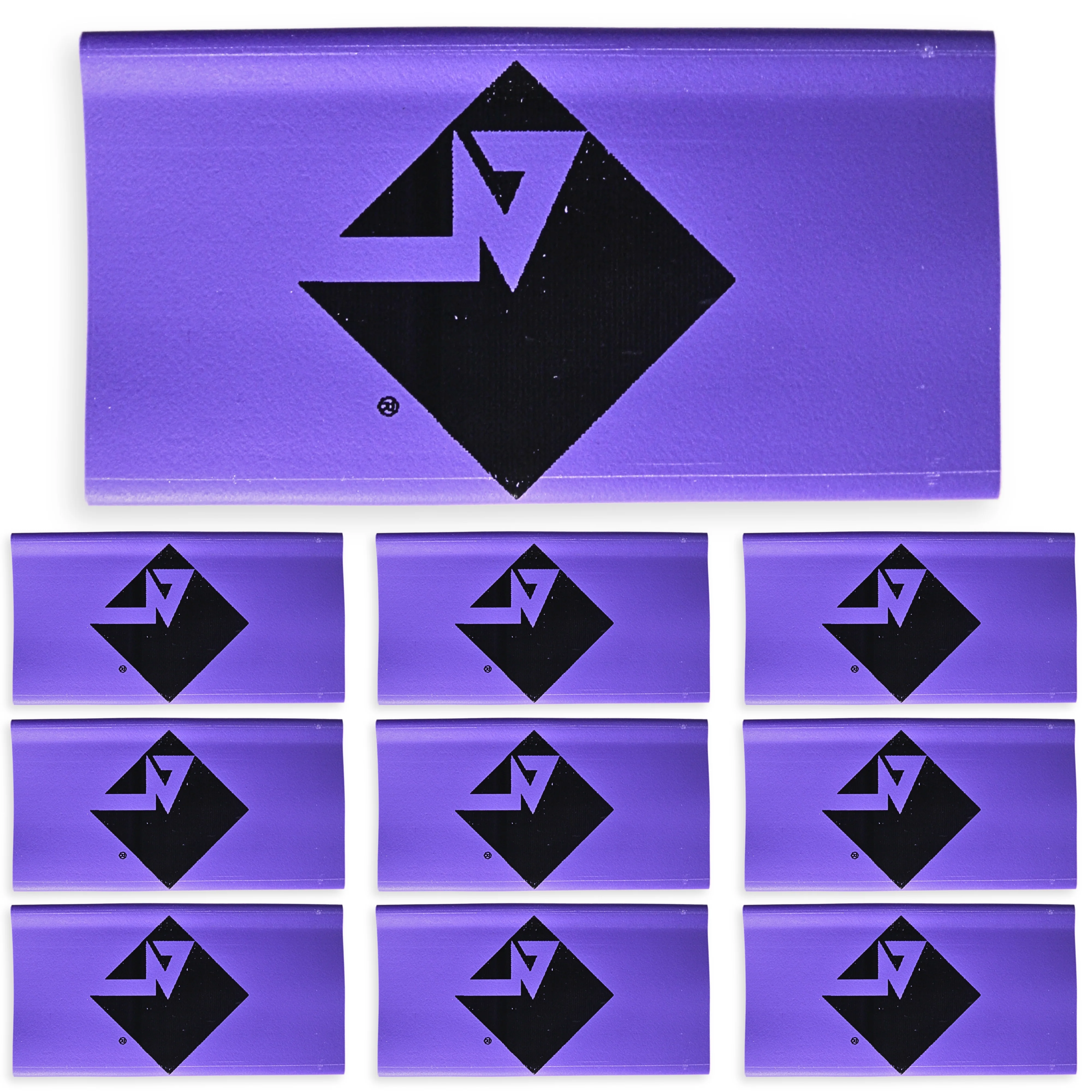 0 Gauge 3:1 Heat Shrink with Rockford Fosgate Logo 10 Pack Purple - Image 2