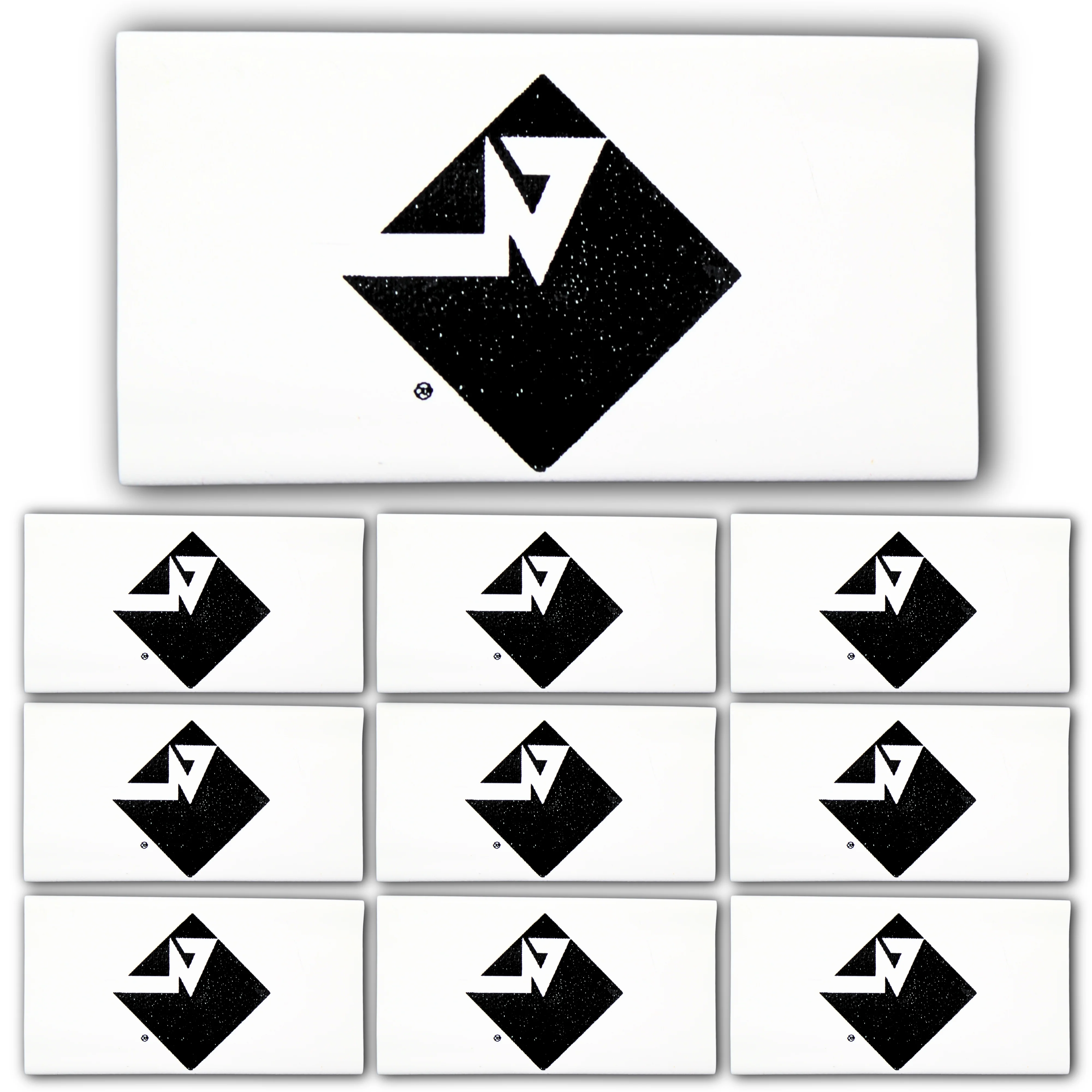 0 Gauge 3:1 Heat Shrink with Rockford Fosgate Logo 10 Pack White - Image 2