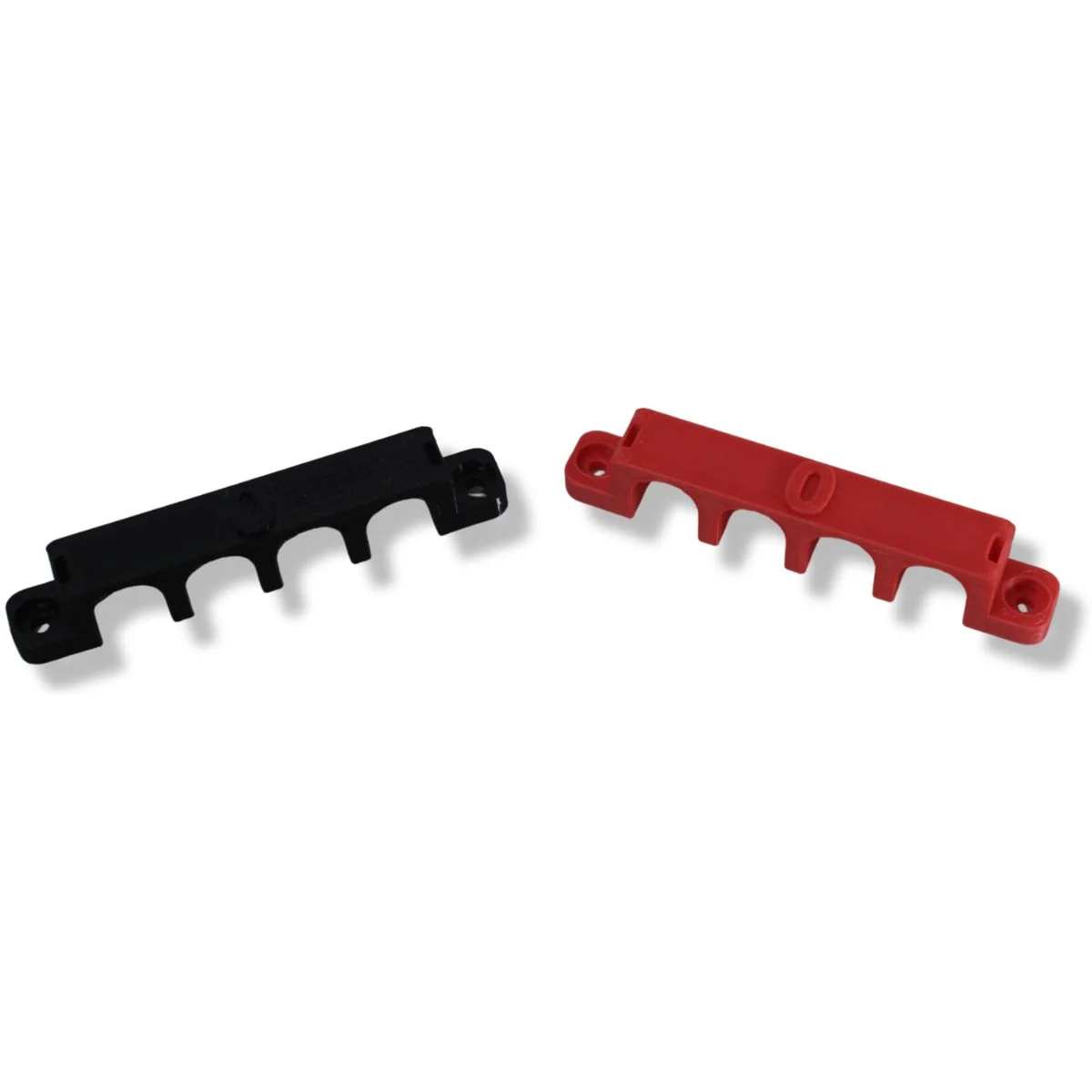 1/0 Gauge Cable Management Wire Comb Quad Slot Can Use w/ Cable Tie Red/Black - Image 4
