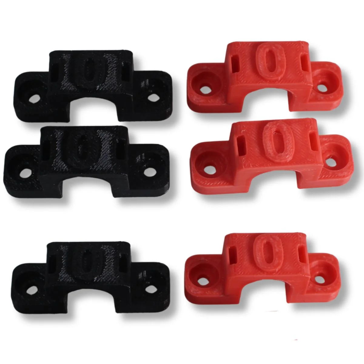 1/0 Gauge Cable Management Wire Comb Single Slot Can Use w/ Cable Tie Red/Black - Image 3