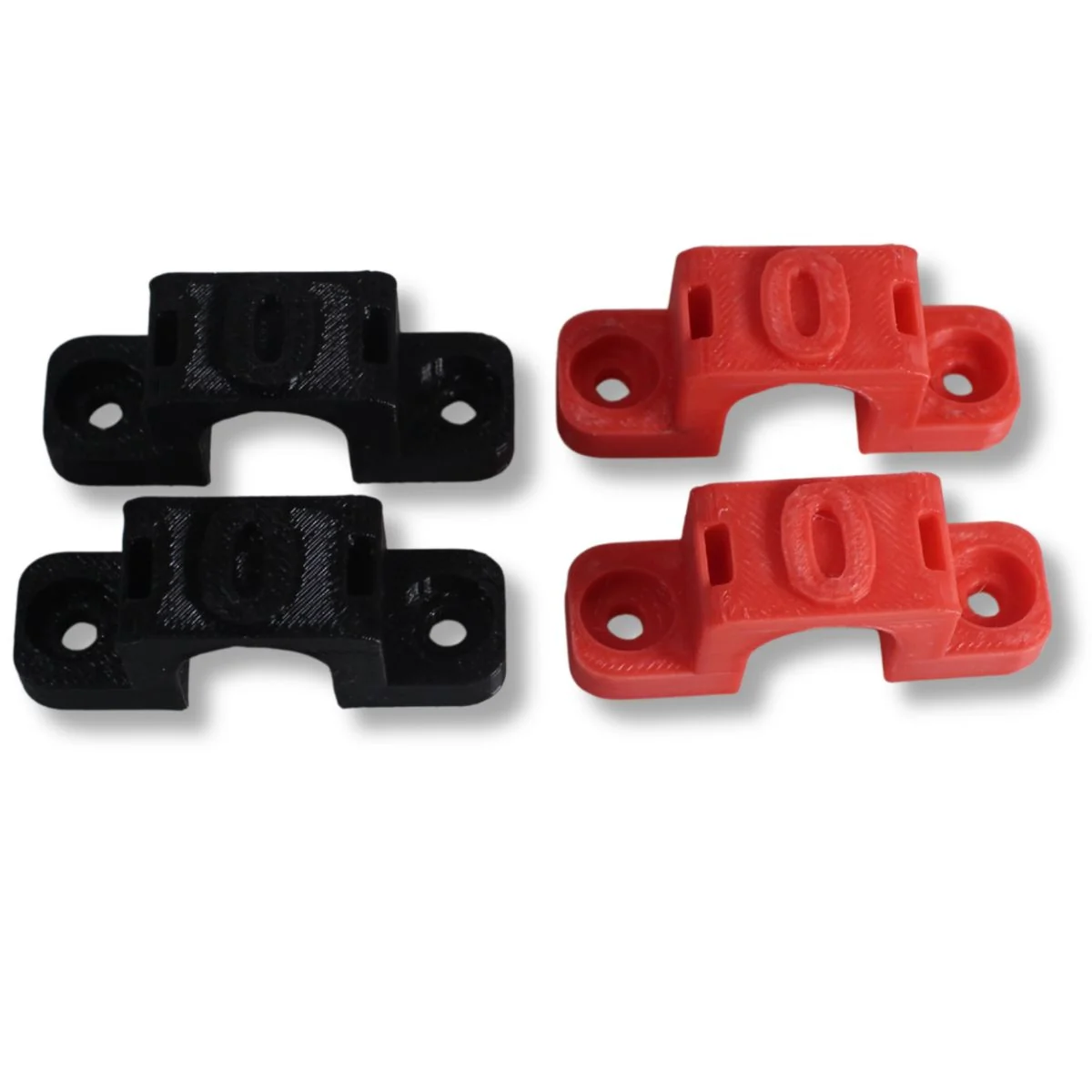1/0 Gauge Cable Management Wire Comb Single Slot Can Use w/ Cable Tie Red/Black - Image 4