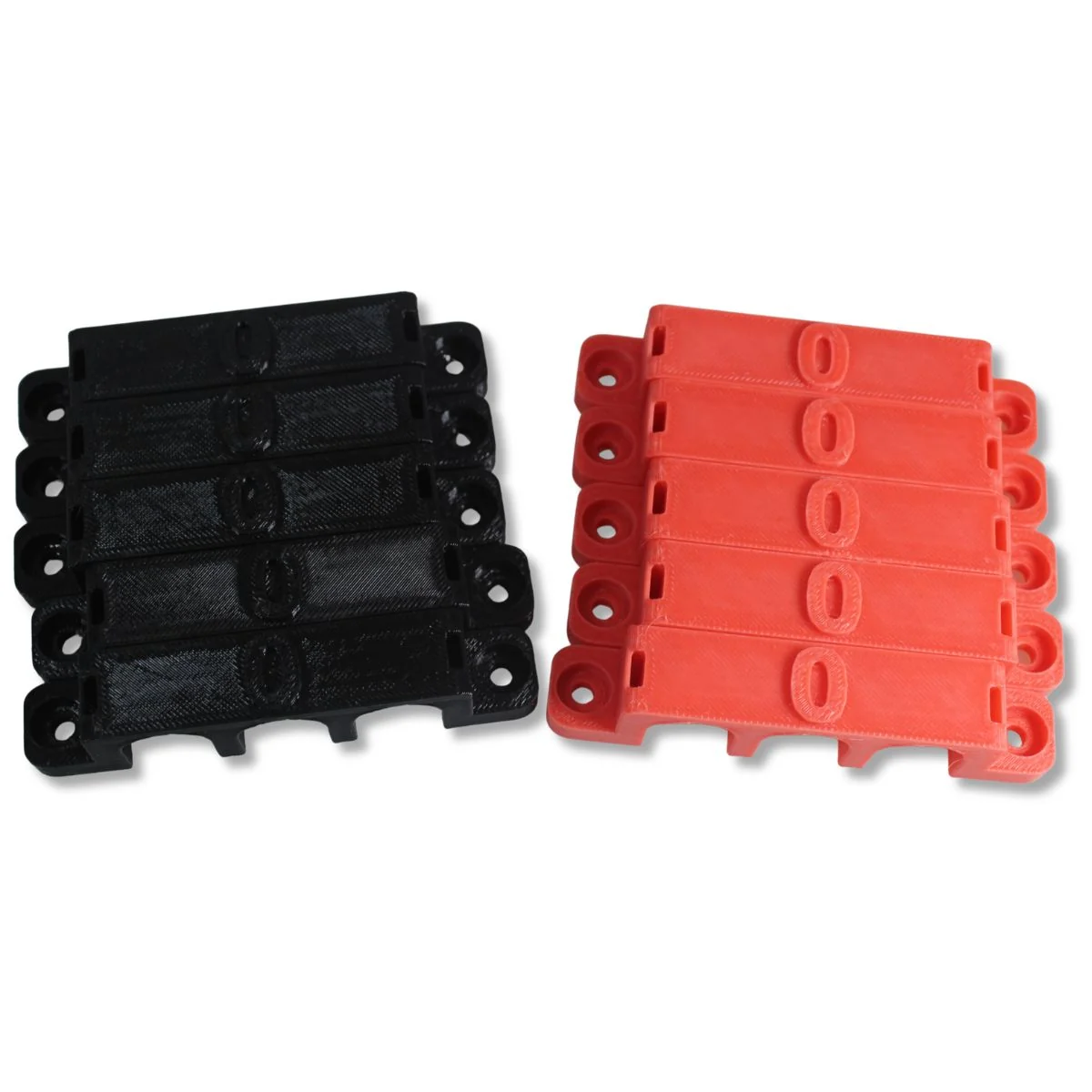 1/0 Gauge Cable Management Wire Comb Triple Slot Can Use w/ Cable Tie Red/Black - Image 4
