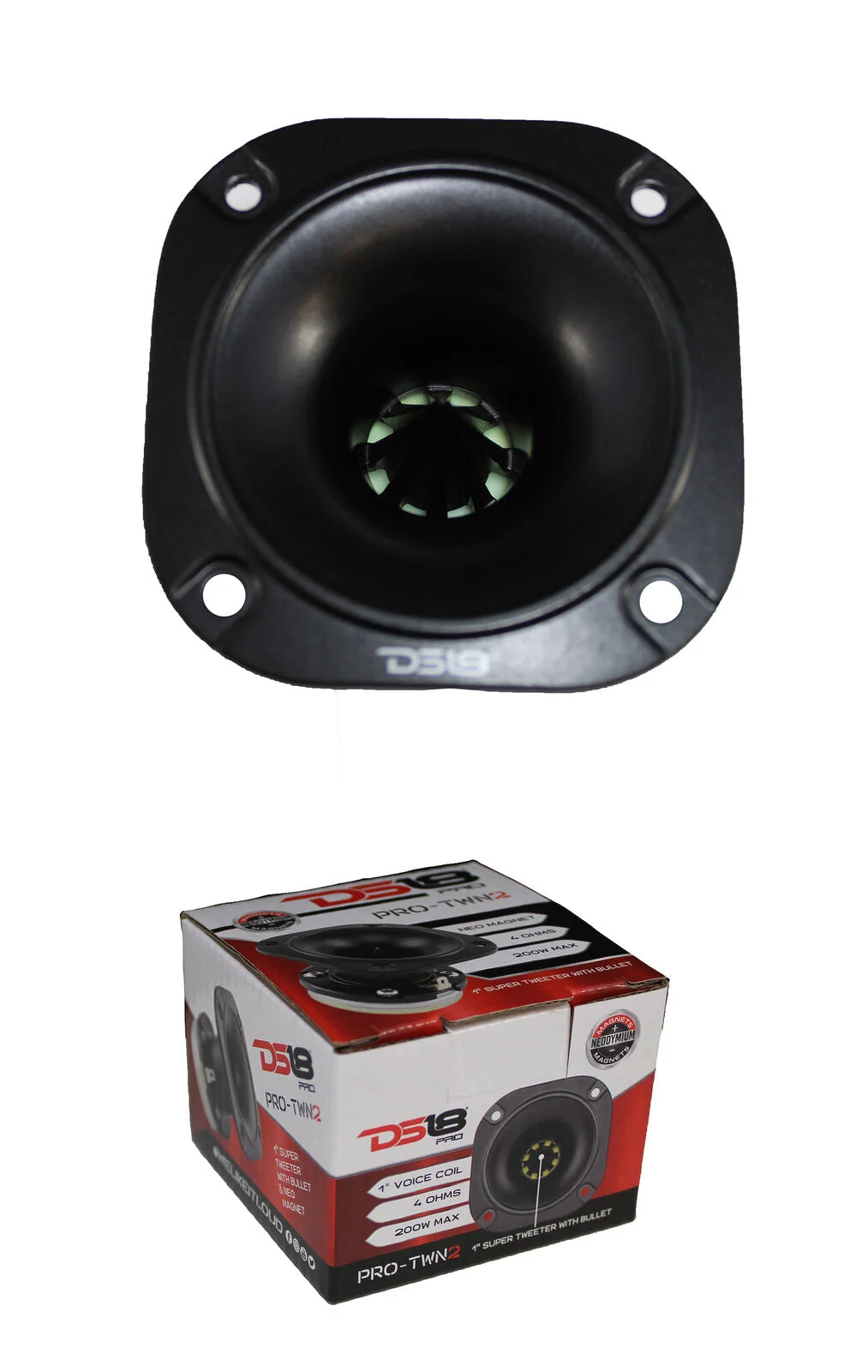 1" 200 W Super Tweeter with Bullet and Neo Magnet 4 Ohm 1" Voice Coil PRO-TWN2 - Image 3