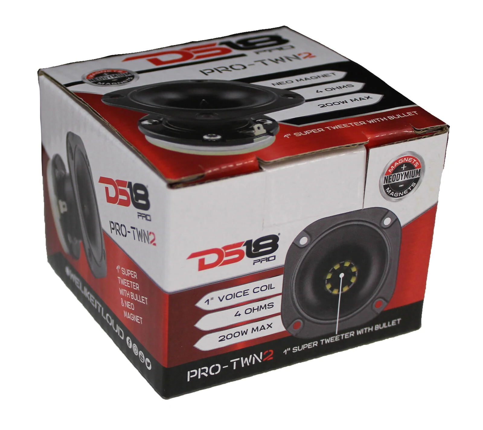 1" 200 W Super Tweeter with Bullet and Neo Magnet 4 Ohm 1" Voice Coil PRO-TWN2 - Image 5