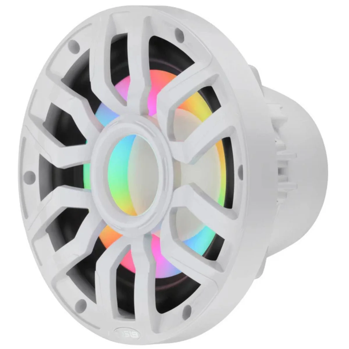 10" 500 Watt RMS 4 Ohm Marine Subwoofer w/ LED DS18 NXL-iQ10SUB White - Image 3