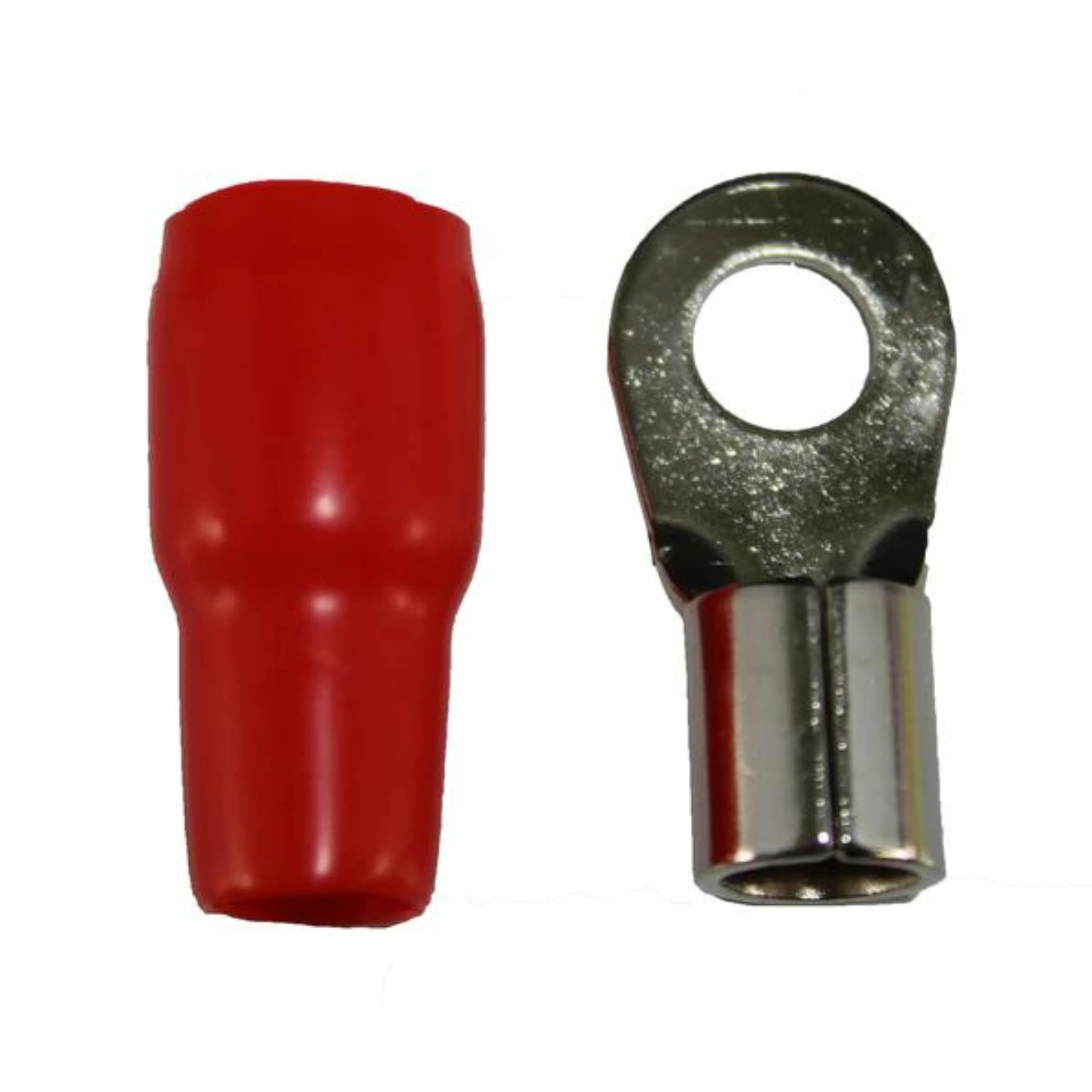XS Power 10 Red + 10 Black 0 AWG 10.5MM Ring Terminals Nickle Plated XS-RT0L - Image 3