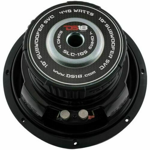 DS18 10" Subwoofer 440W 4 Ohm Single Voice Coil Bass Pro Car Audio SLC-10S - Image 5