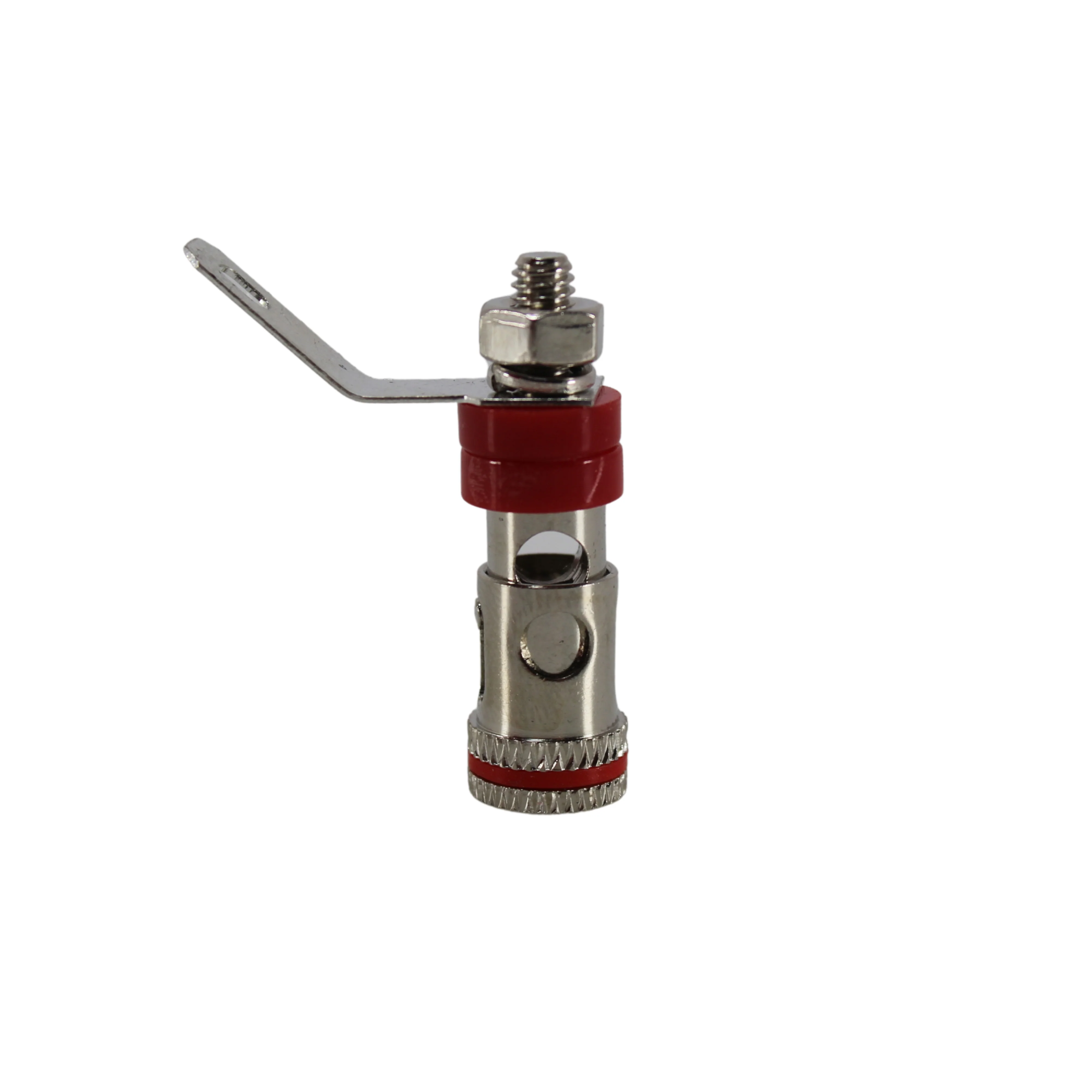12 Gauge Brass/Nickel Plated Positive (Red) Speaker Push Terminals