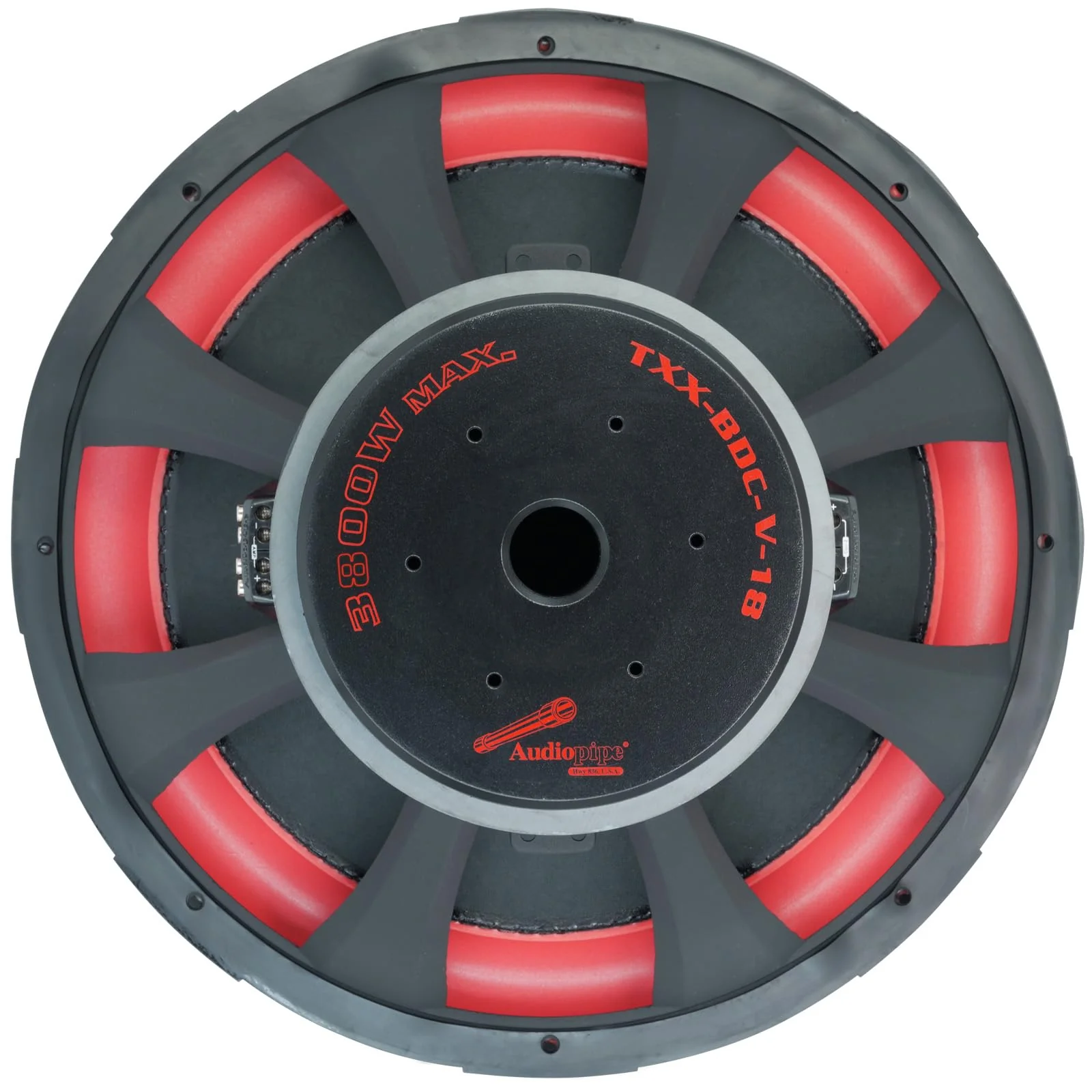18" 1900 watts RMS Five Stack Dual 4 Ohms Subwoofer Audiopipe TXX-BDC-V-18 - Image 4