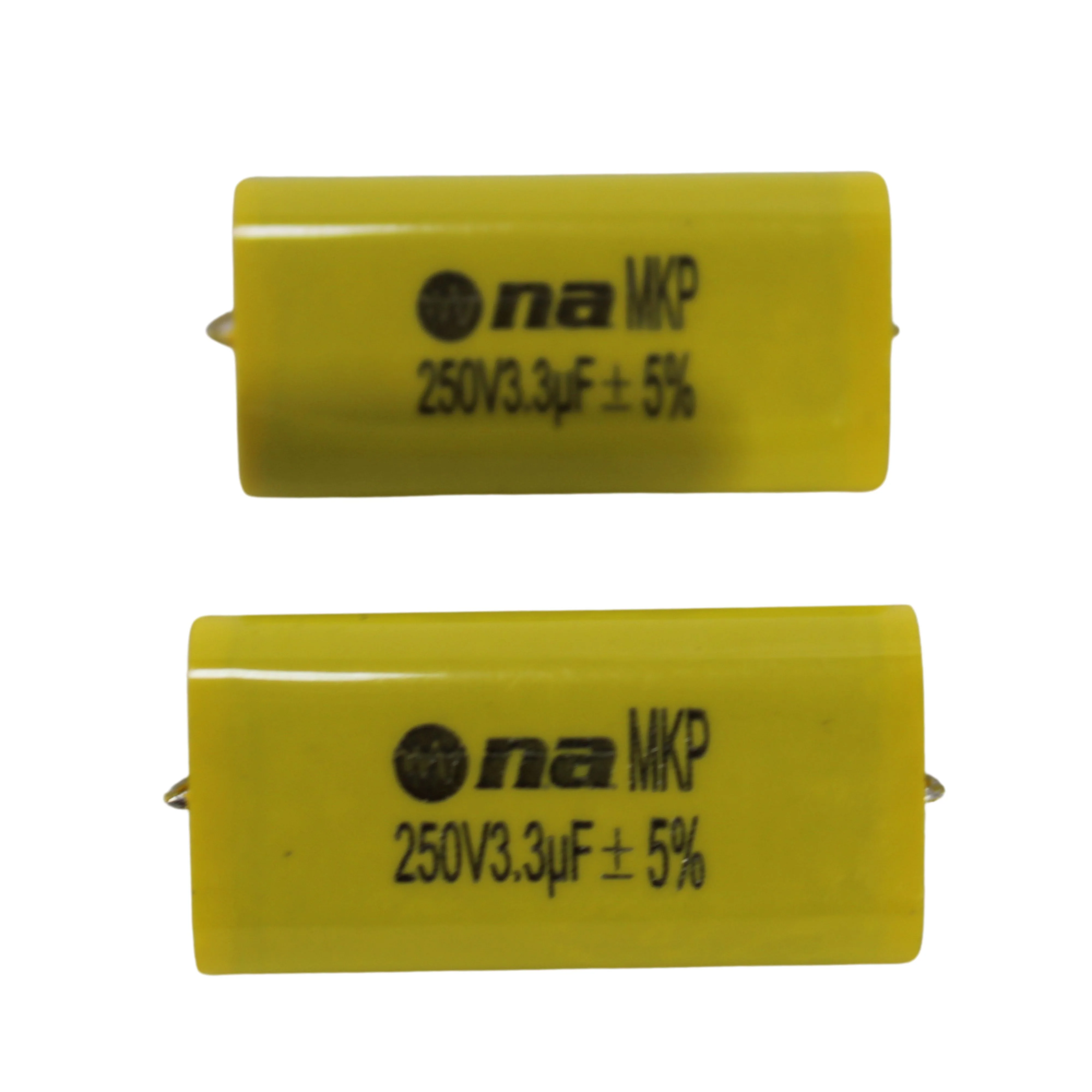 25 Pack of 3.3 Microfarad Bass Blocker 250 Volt Metalized Film Capacitors
