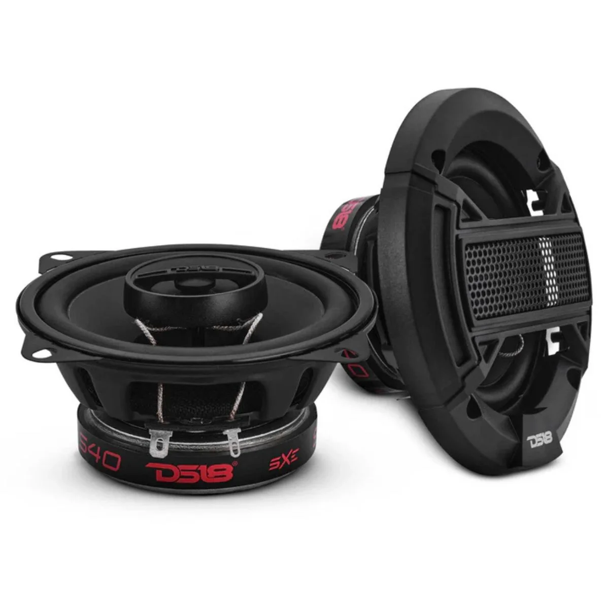4" 40 Watt RMS 4-Ohm 2-Way Coaxial Speaker Pair w/Tweeter DS18 SELECT Series S40