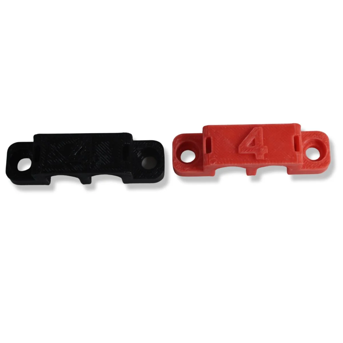 4 Gauge Cable Management Wire Comb Dual Slot Can Use w/ Cable Tie Red/Black - Image 5