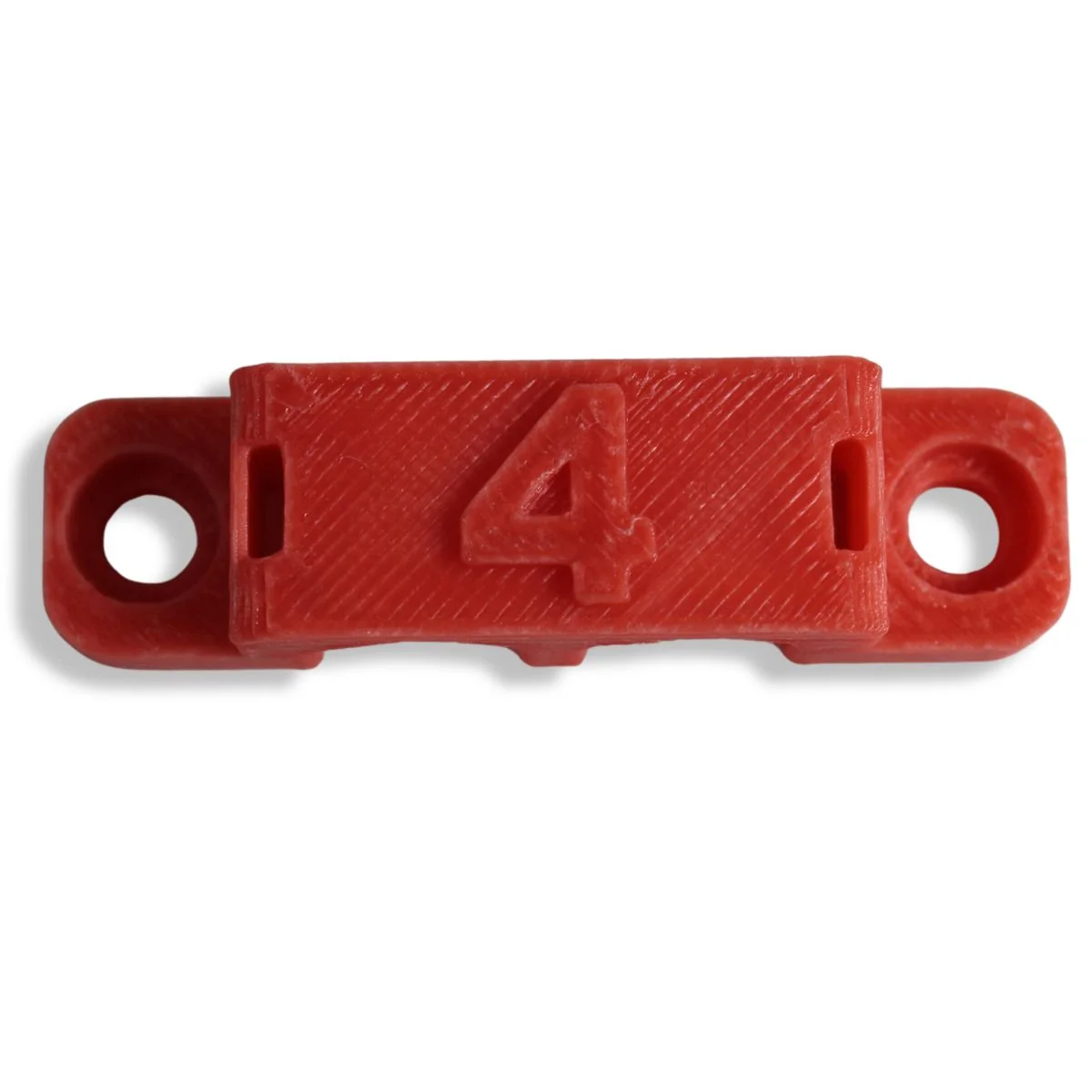 4 Gauge Cable Management Wire Comb Dual Slot Can Use w/ Cable Tie Red/Black - Image 6