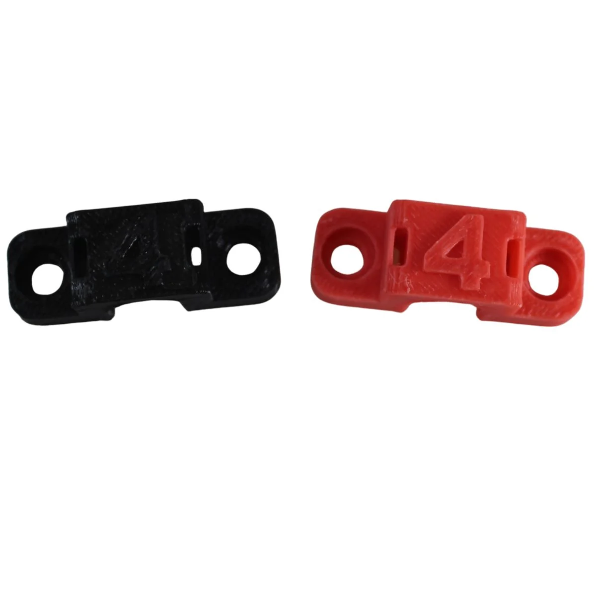 4 Gauge Cable Management Wire Comb Single Slot Can Use w/ Cable Tie Red/Black - Image 4