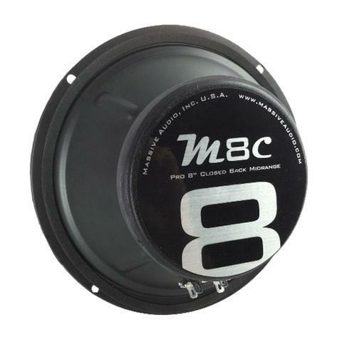 4x Massive Audio 8" Midrange Speakers + 4x 1" Bullet Tweeters 4 Ohm 480W CT4 - Image 7