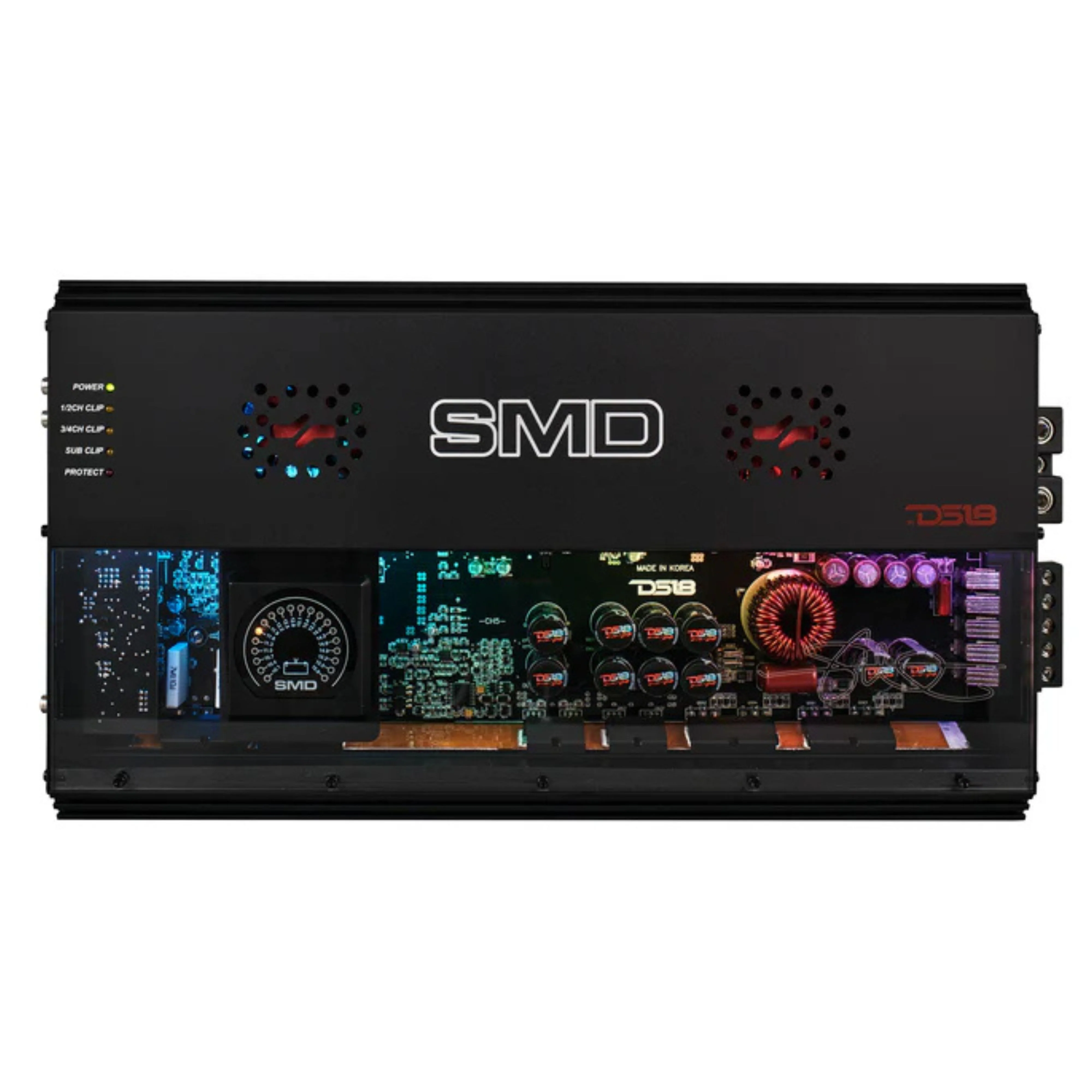 5 Ch 1800w 1 Ohm Stable Class A/B & D Amplifier w/VM-1 Voltmeter SMD-2800.5 DS18 - Image 2