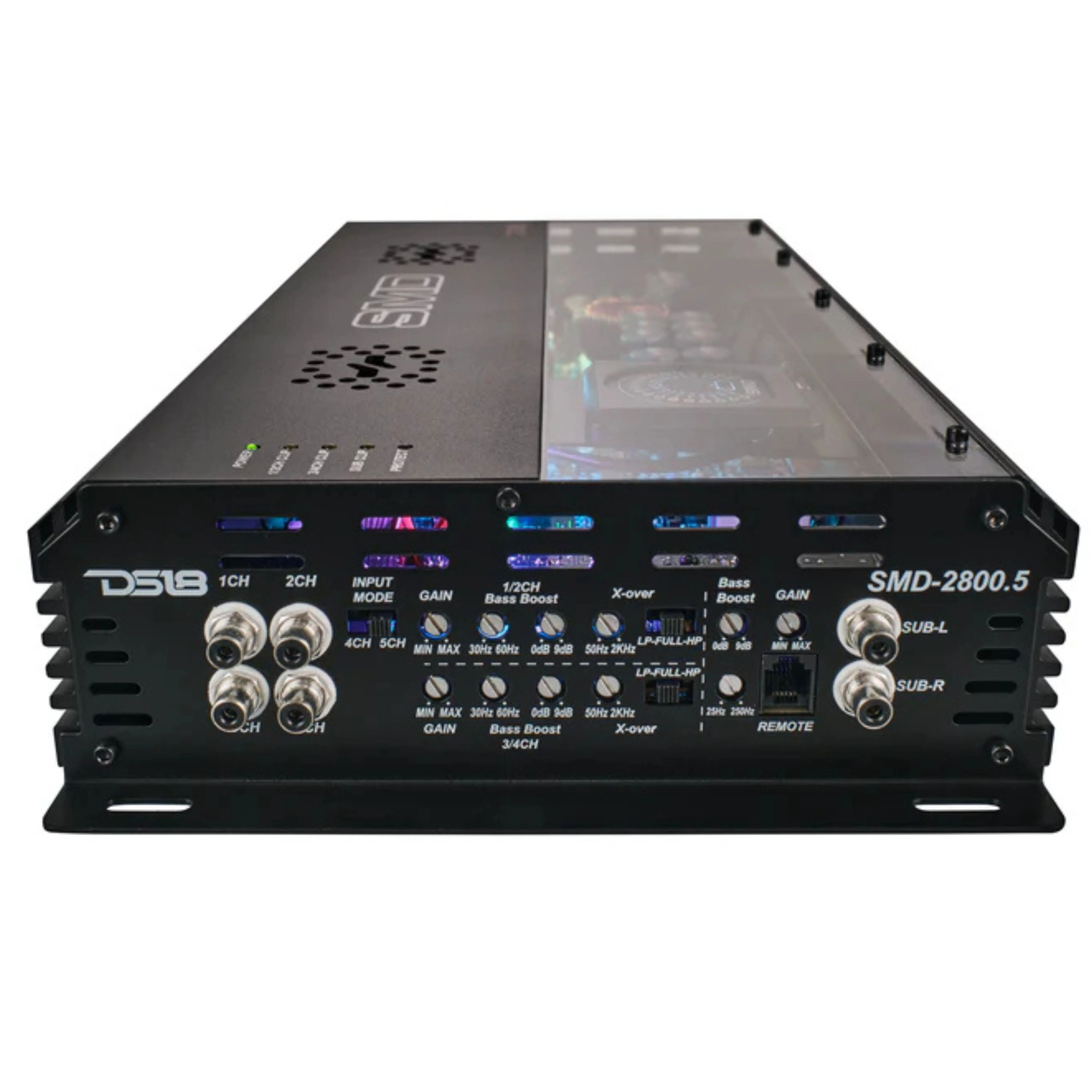 5 Ch 1800w 1 Ohm Stable Class A/B & D Amplifier w/VM-1 Voltmeter SMD-2800.5 DS18 - Image 3