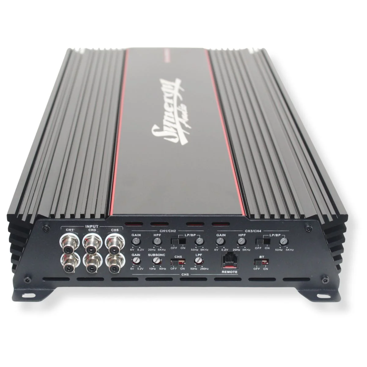 Synergy Audio 5 Channel 2400 Watt Full Range Bluetooth Car Amplifier SYN 1100.5D - Image 5
