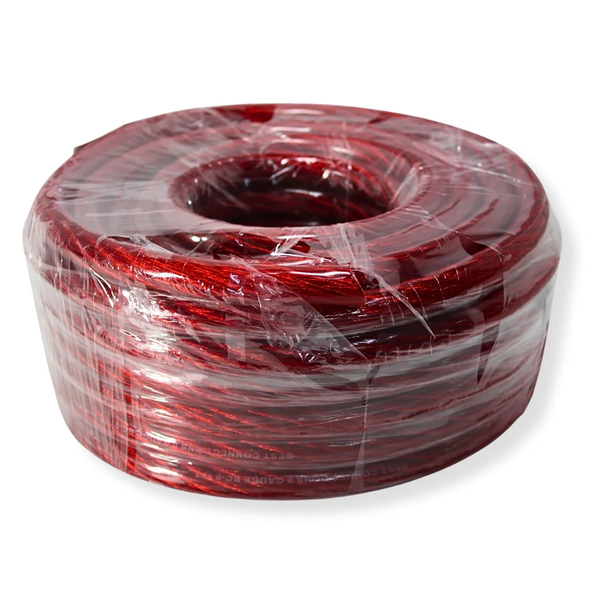 50Ft Pre Cut 0 Gauge Red CCA Power & Ground Wire Coil for Car Audio Systems - Image 2