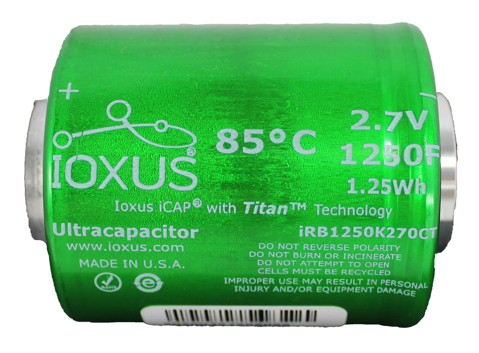 6 XS Power 2.7V 1250F Ultracapacitors + 5 Buss Bars 16.2V 6 Cell Bank DIY Kit - Image 3