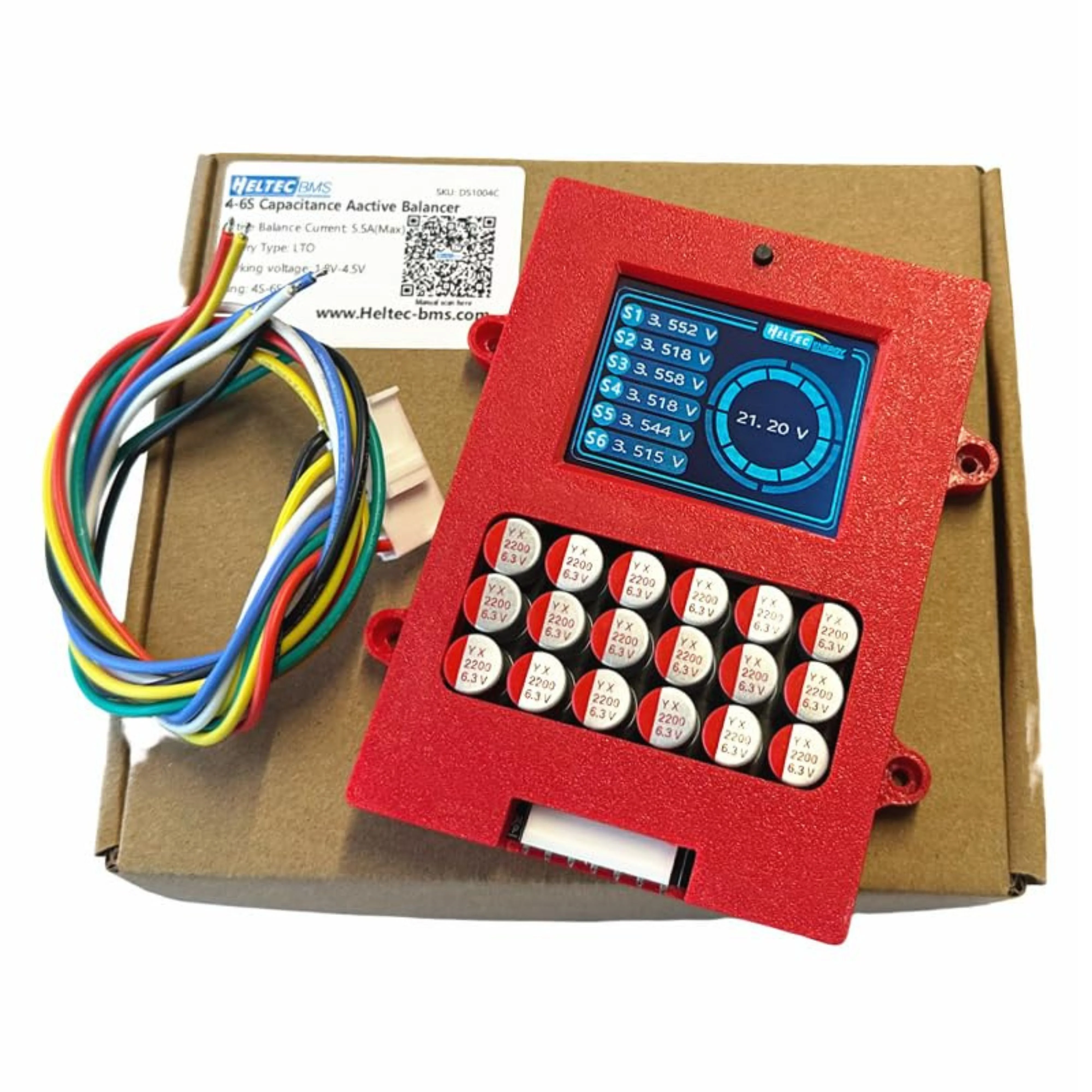 6S 5A Capacitor Active Balancer with Voltage Display LTO Battery Equalizer - Image 4