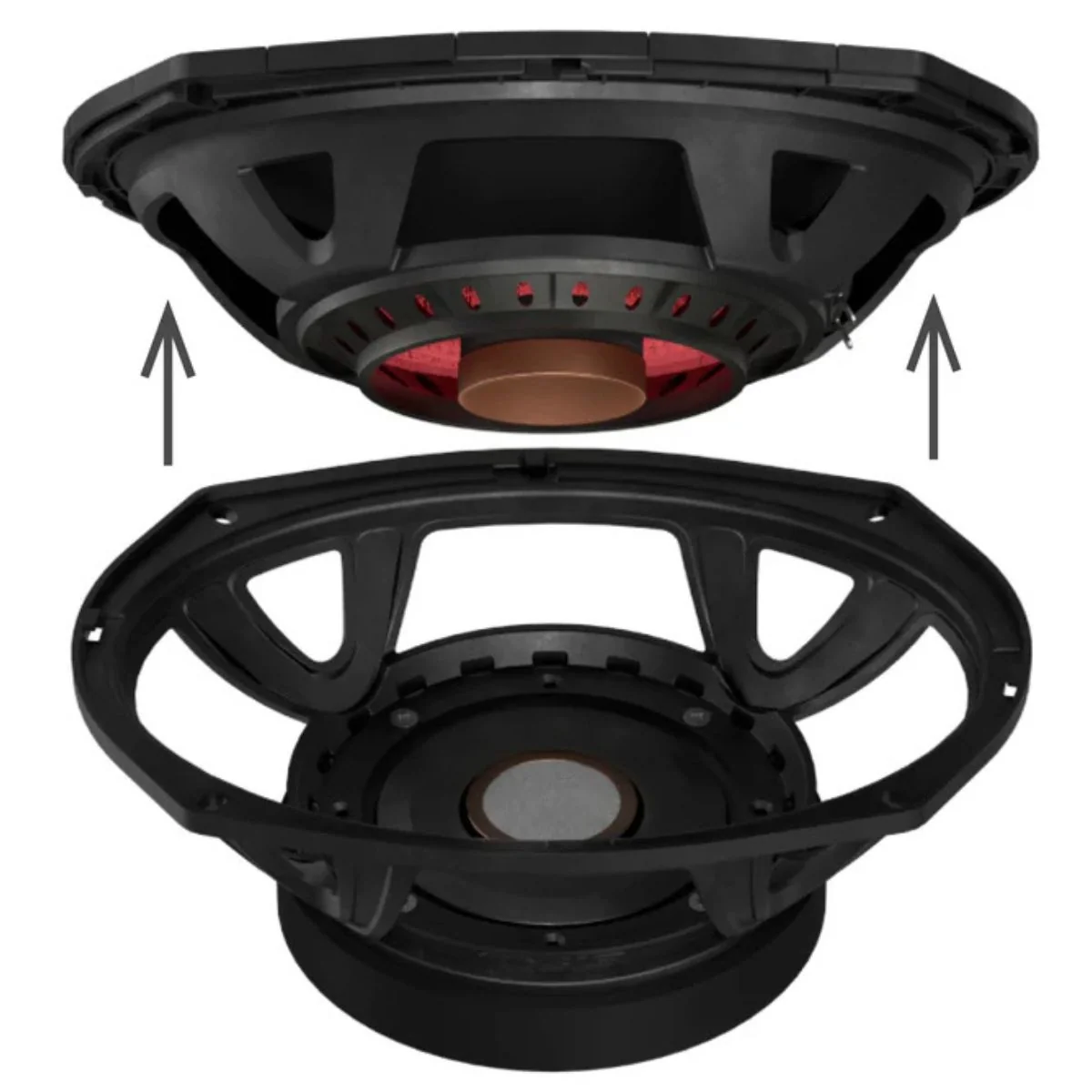 6x9" 300 W RMS 4 Ohm Mid-High Loudspeaker DS18 PROJECT360 Rotating Recone Design - Image 3
