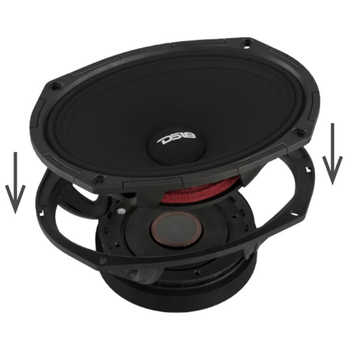6x9" 300 W RMS 4 Ohm Mid-High Loudspeaker DS18 PROJECT360 Rotating Recone Design - Image 4