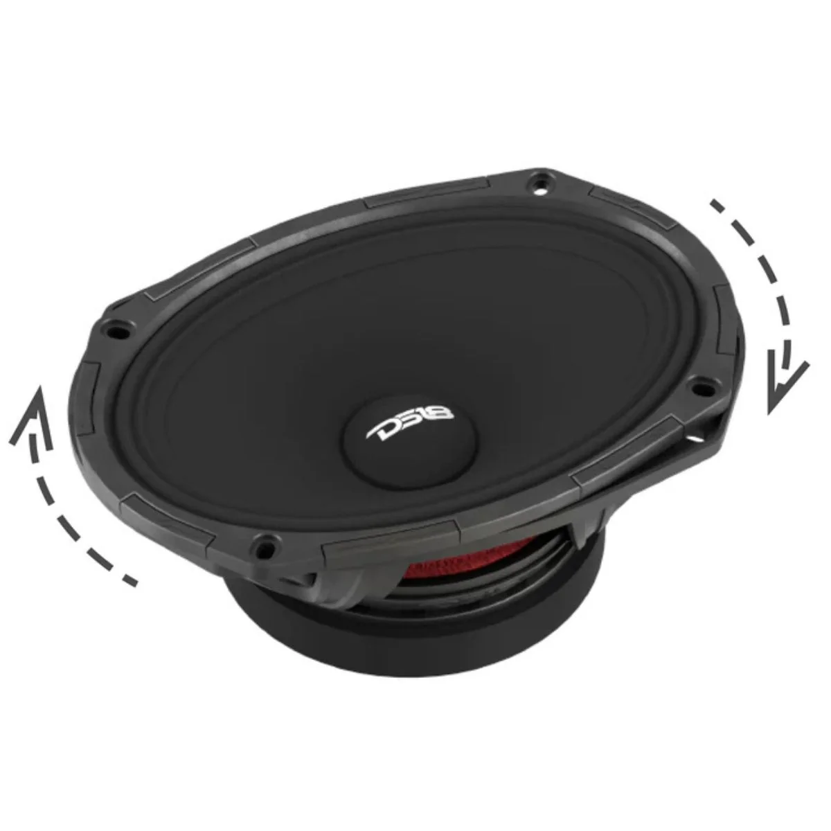 6x9" 300 W RMS 4 Ohm Mid-High Loudspeaker DS18 PROJECT360 Rotating Recone Design - Image 5
