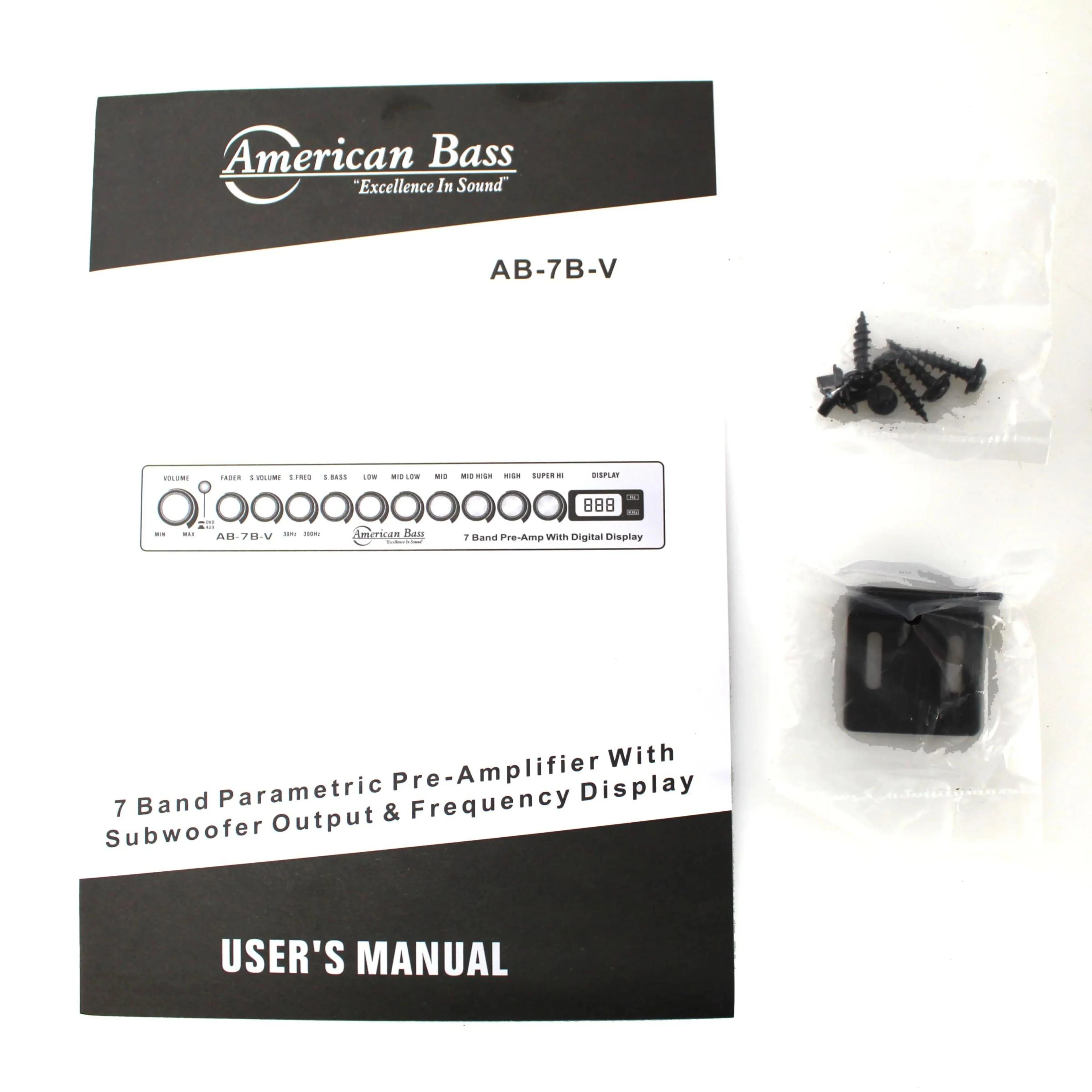 American Bass Equalizer w/ Built-in 7V Line Driver + Digital Voltmeter AB 7BVEQ - Image 4