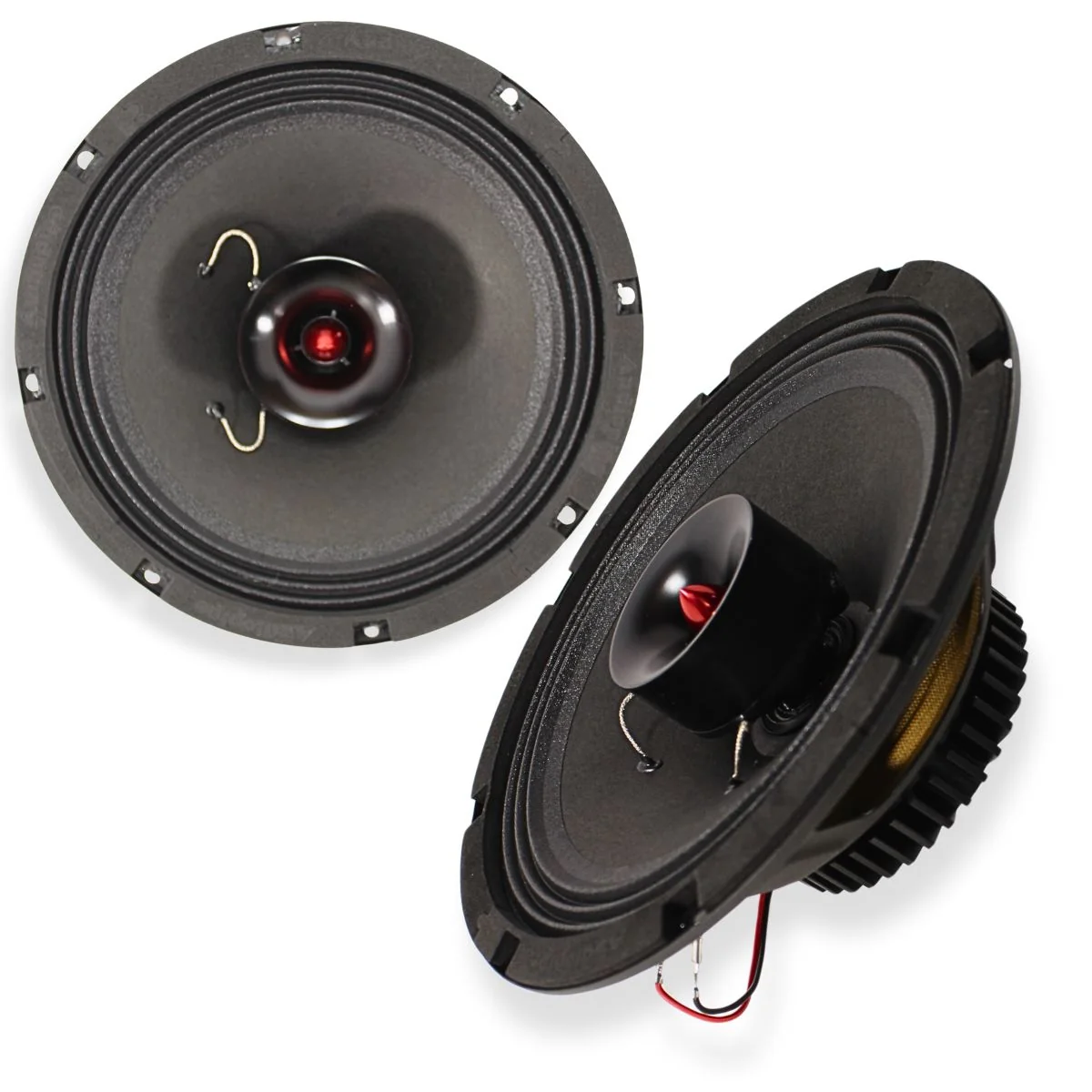 8" 150W RMS 4-Ohm NEO Hybrid Coaxial Loudspeaker Pair W/1" Tweeter AP-APMB-CX800 - Image 3