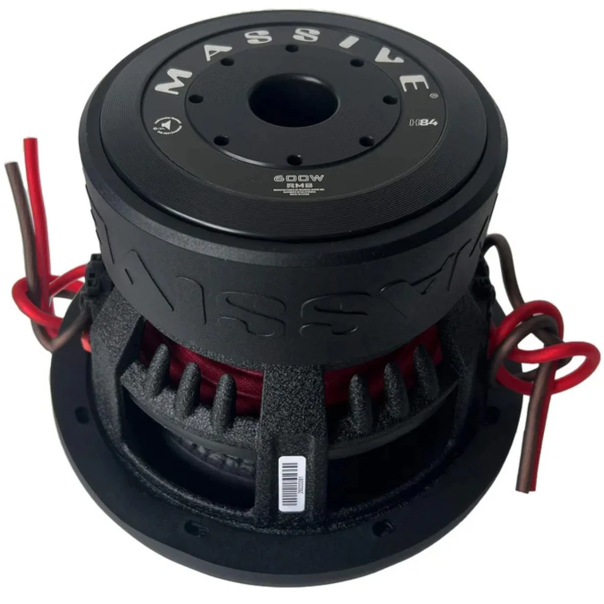 8" 600W RMS Dual 4 Ohm Heavy Duty Car Audio Subwoofer Massive Audio Hippo H84 - Image 3