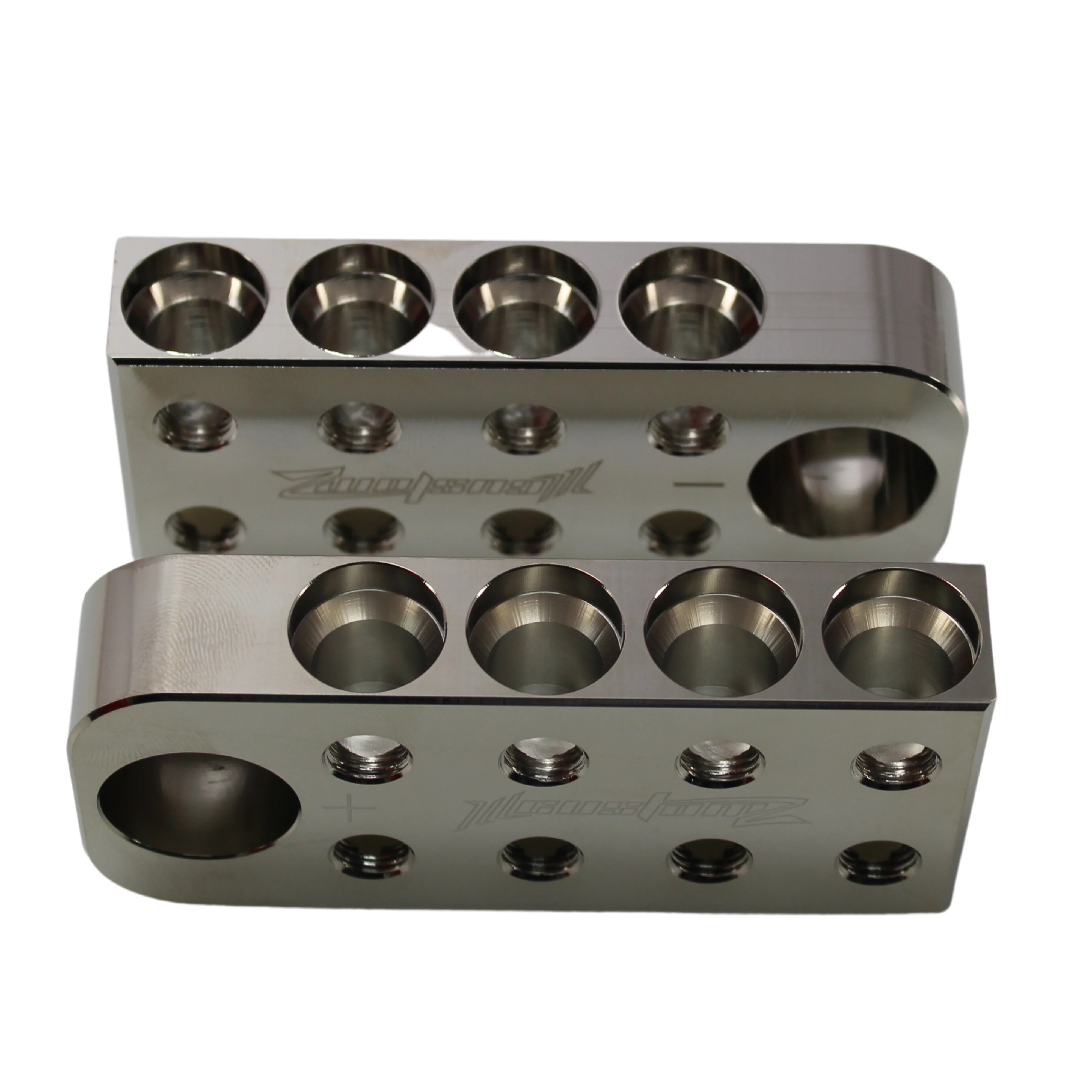 8 Input 1/0 GA Bolt Down Battery Terminal Distribution Blocks Pair OPEN BOX - Image 3