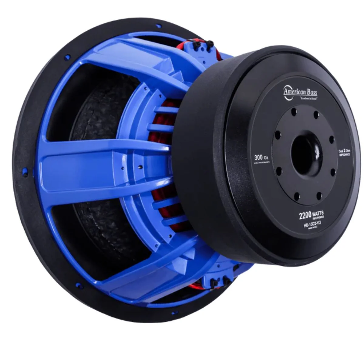 American Bass 15" 2000 Watt RMS High Power Subwoofer Dual 2 Ohm DVC HD-1522v3 - Image 3