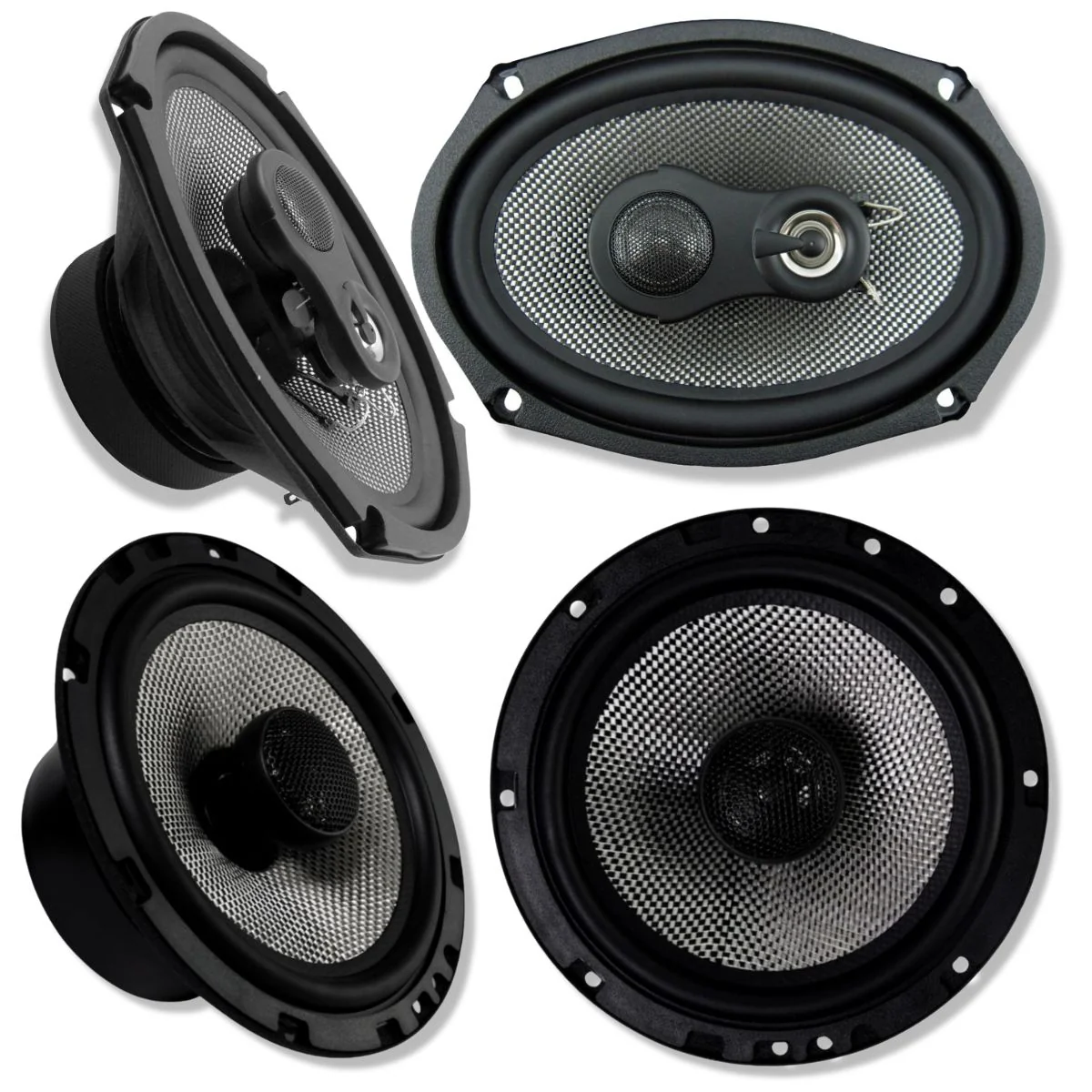 American Bass 2x 6.5" 2x 6x9" Coaxial Factory Upgrade Speakers 4-Ohm SQ6.5+SQ6.9