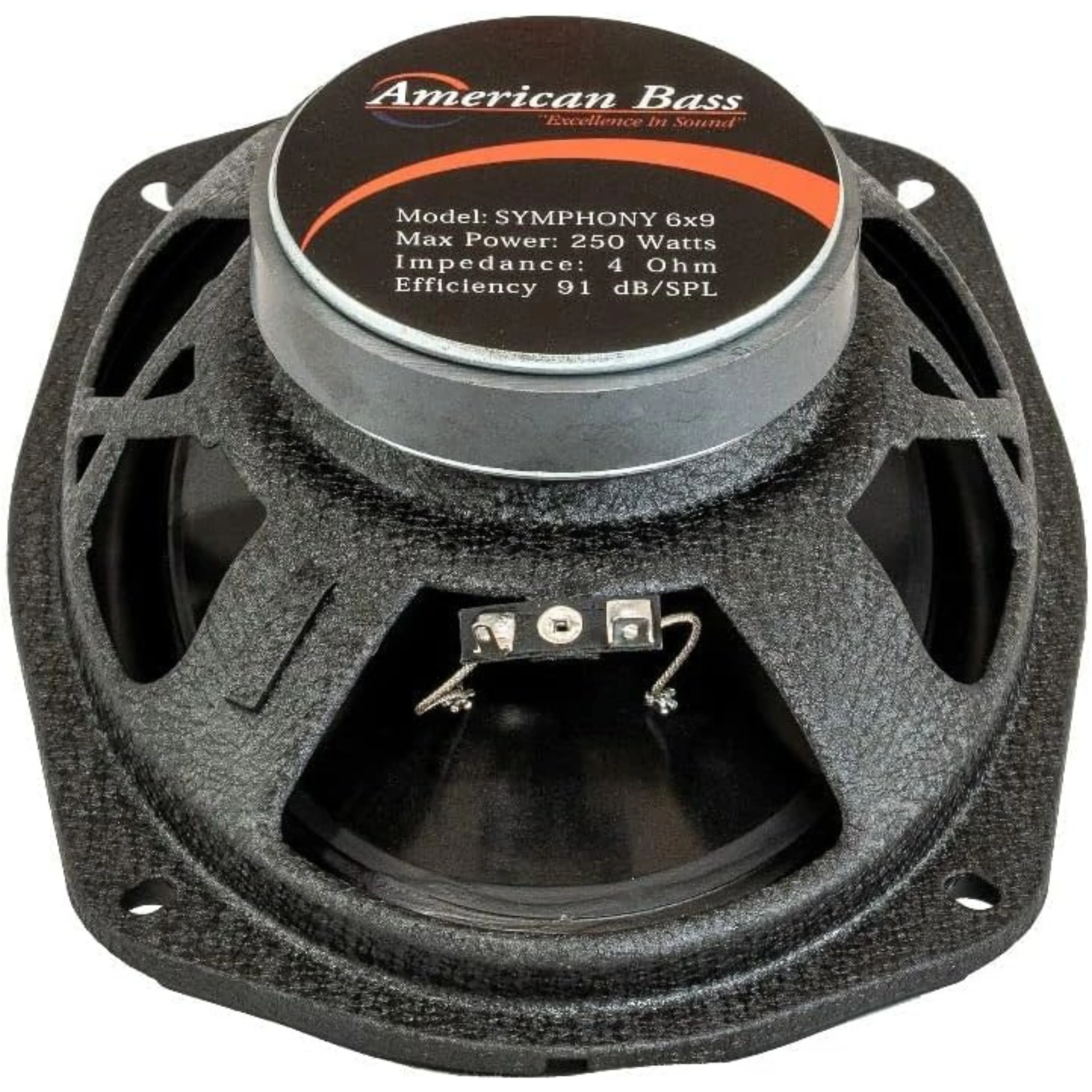 American Bass 6x9"Pair of Symphony Series Coaxial 250 Watts Max Coaxial Speakers - Image 4