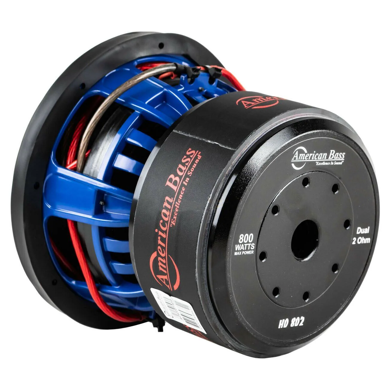American Bass HD Series 8" 400W RMS 2-Ohm DVC Subwoofer / HD-8-D2 - Image 3