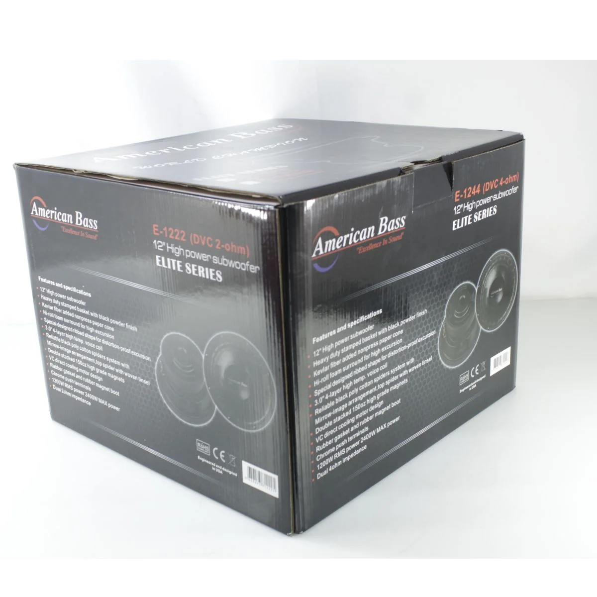 American Bass Car Audio 12 Subwoofer Dual 4 Ohm Voice Coil 2400 Watts OPEN BOX - Image 3