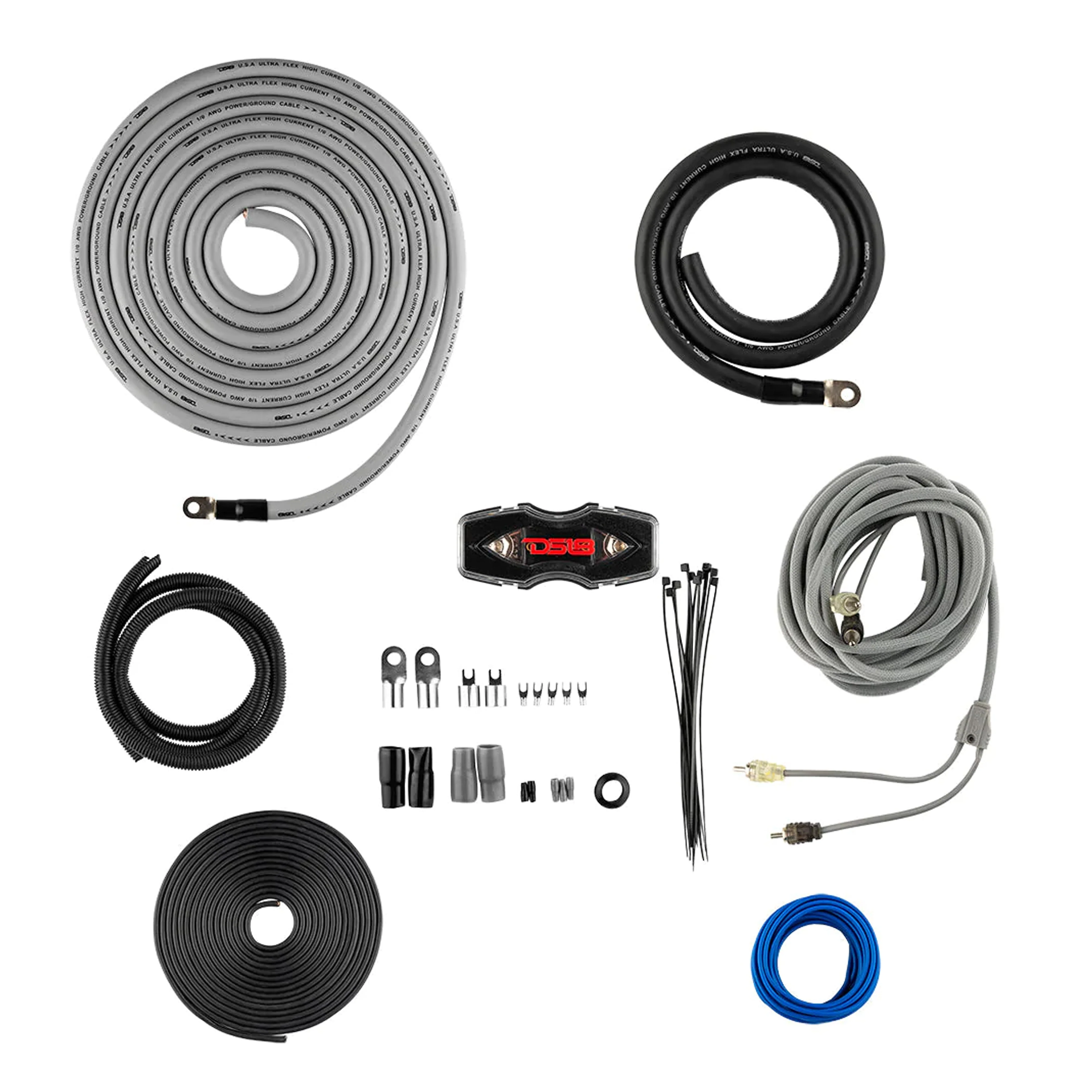 DS18 0 GA CCA Complete Amplifier Wiring Kit w/ANL Fuse Holder & Fuse - Image 4