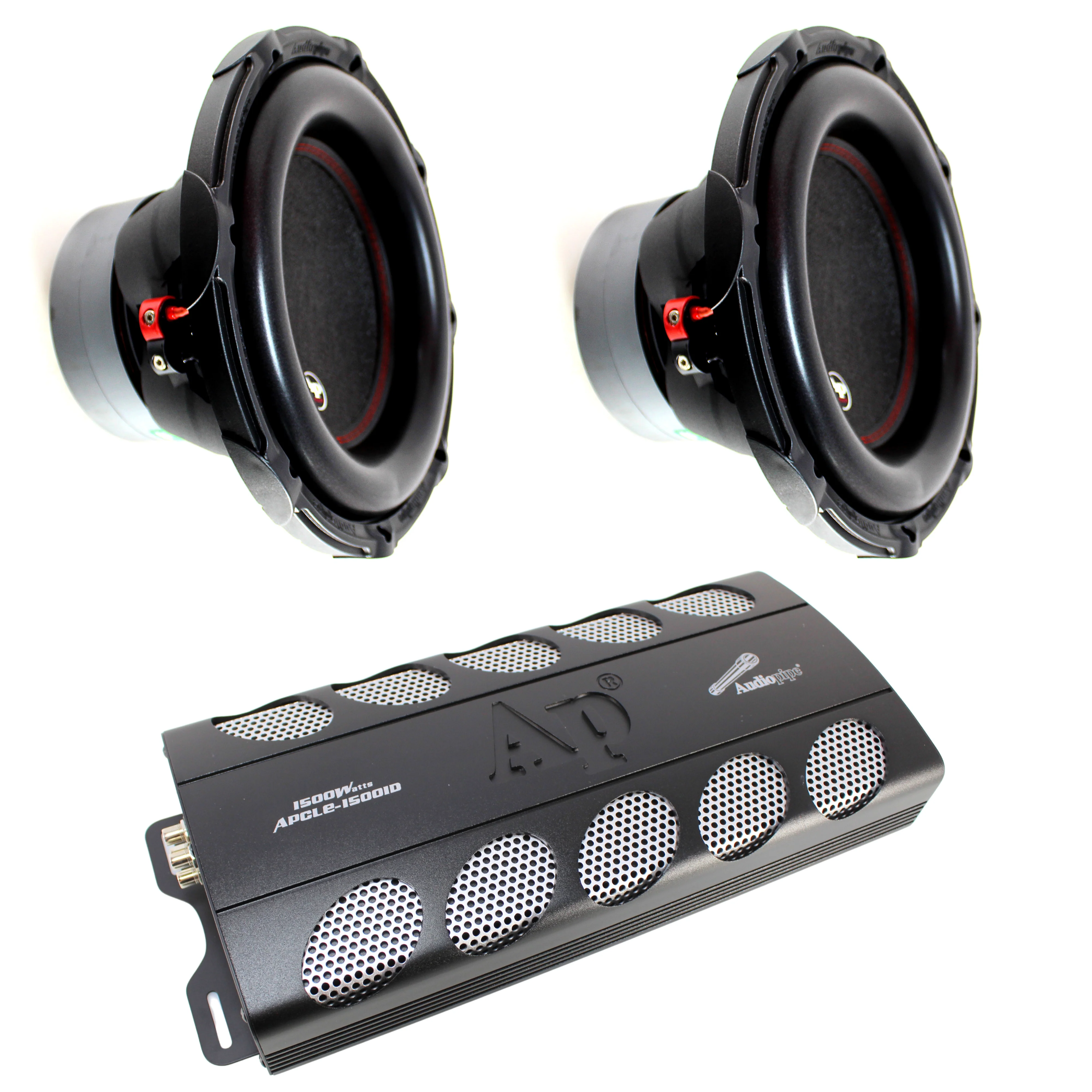 Audiopipe 12" BDC2 Subwoofer Combo 1500W RMS w/ 1500W 1 Ohm Monoblock Amplifier