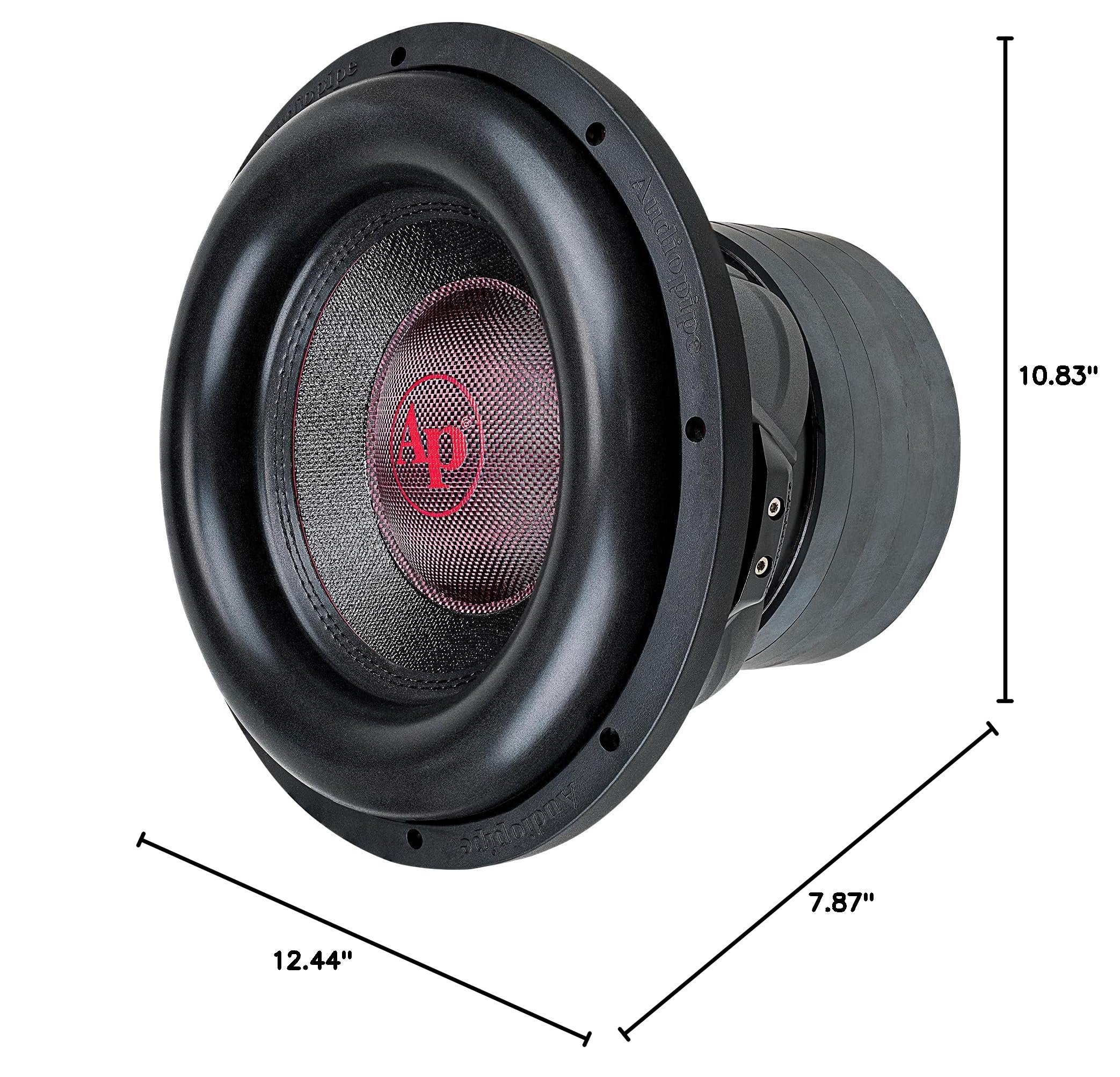 Audiopipe 12" Dual Voice Coil 2 Ohm 1100 Watt RMS Quad Stacked Magnet Subwoofer - Image 8