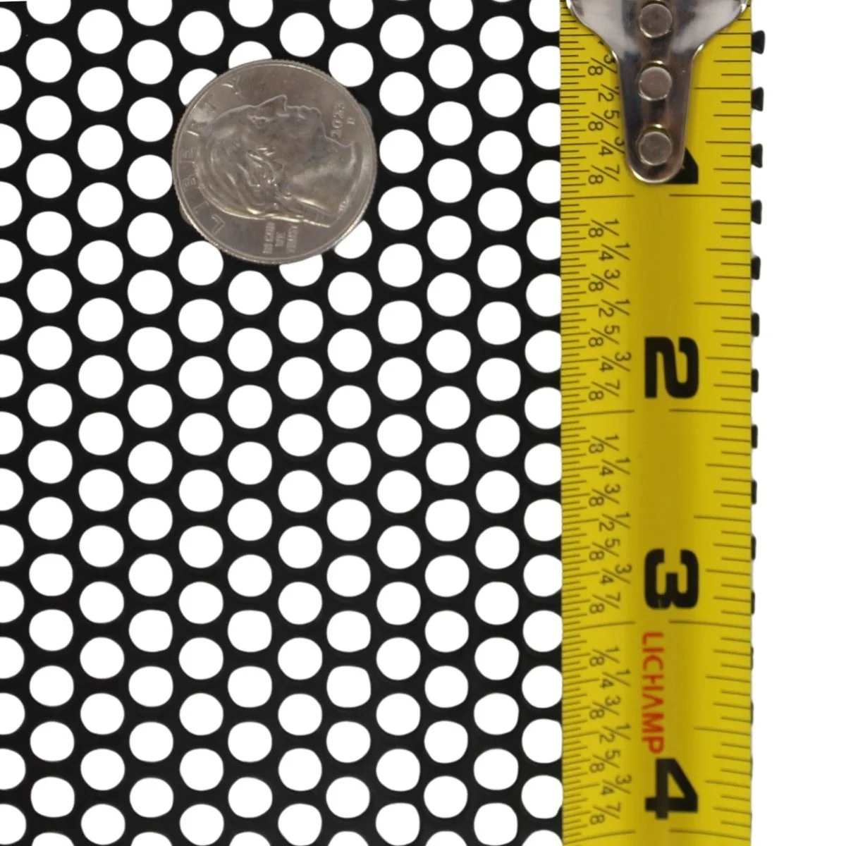 Audiopipe 2' x 3' x 1.22mm Black Metal Finish Full Mesh Grill Sheet 5/32 Holes - Image 2