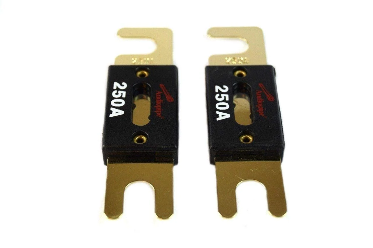 Audiopipe 250 Amp 32V Gold Plated ANL Car Audio Fuse Pair / AP-ANL-250A - Image 3