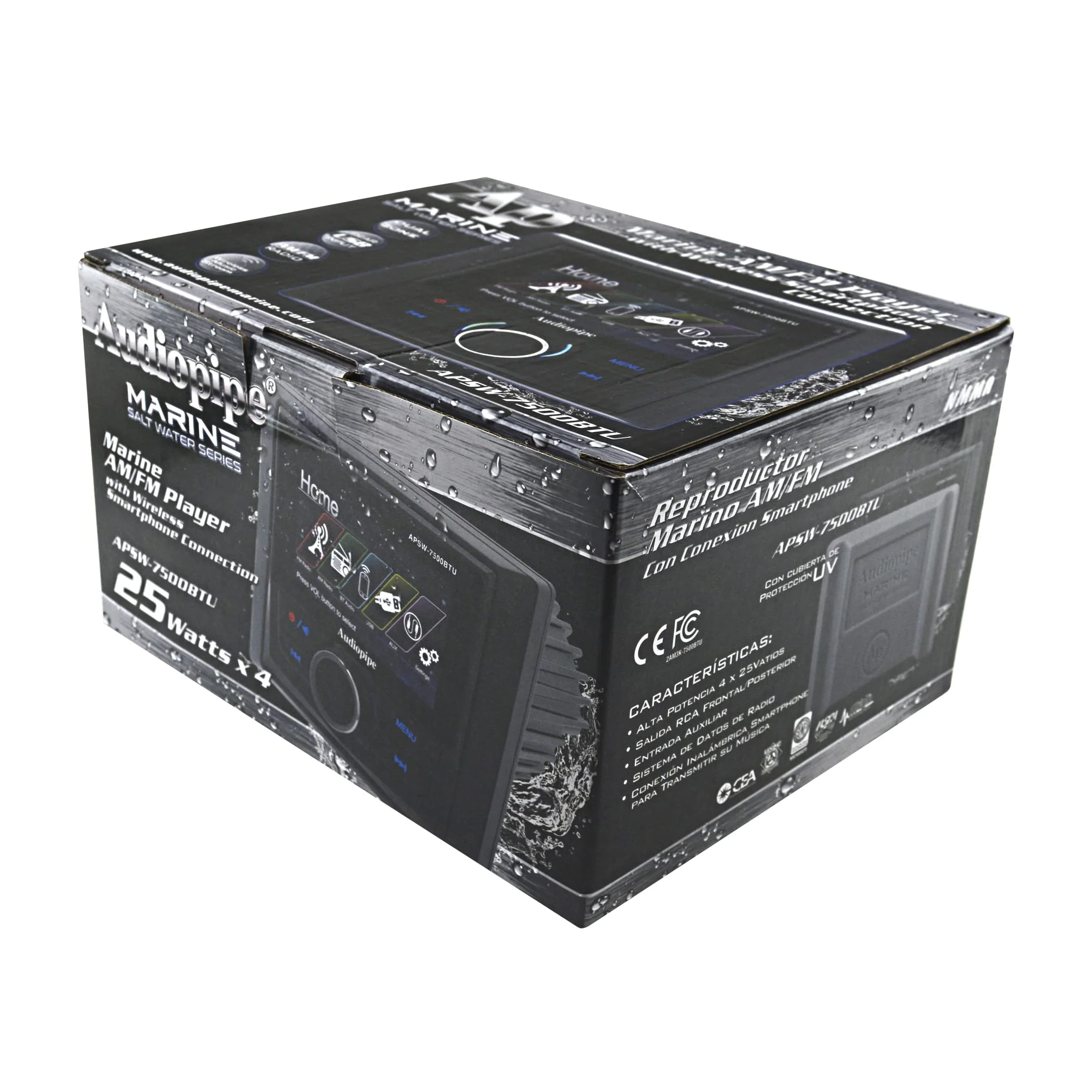 Audiopipe 3" TFT LCD High Definition Multimedia Marine Head Unit APSW-7500BTU - Image 6