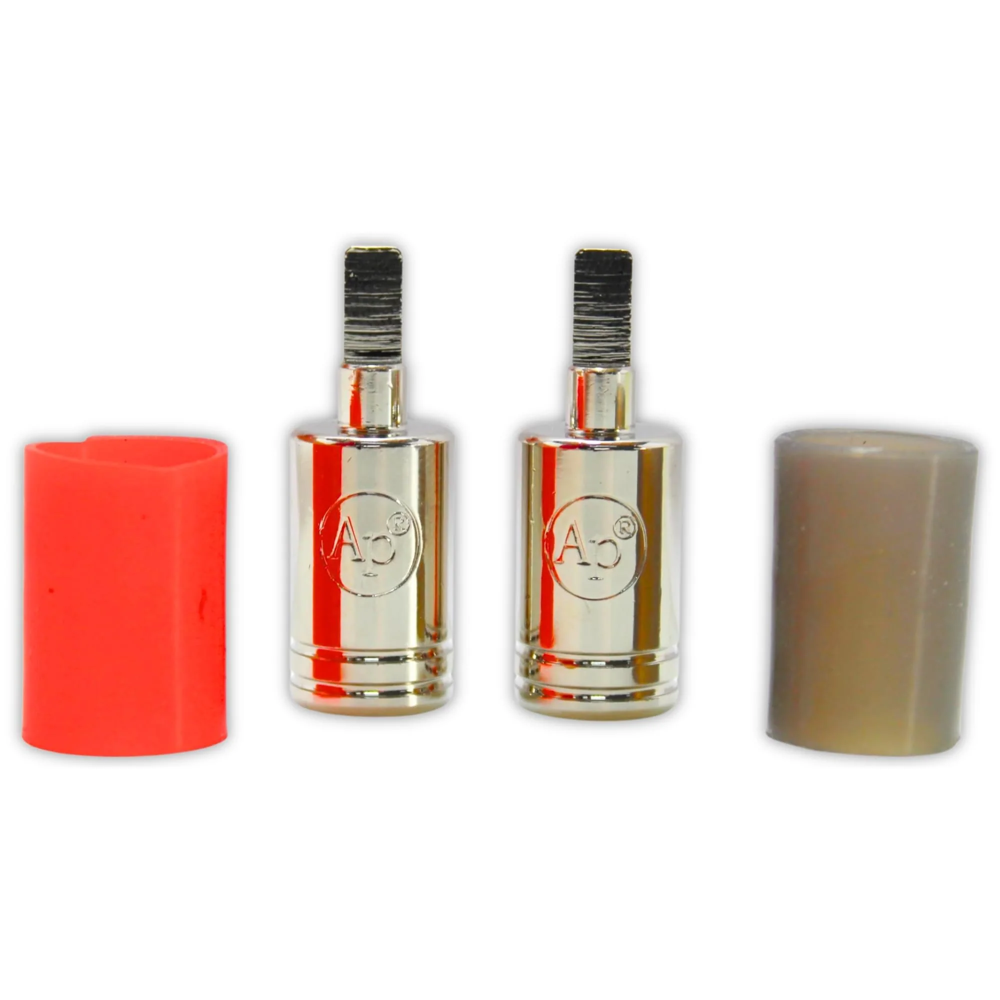 Pair of Red & Black 4 Gauge to 8 Gauge Platinum Plated Wire Reducer Adapters PB-WR4 - Image 5