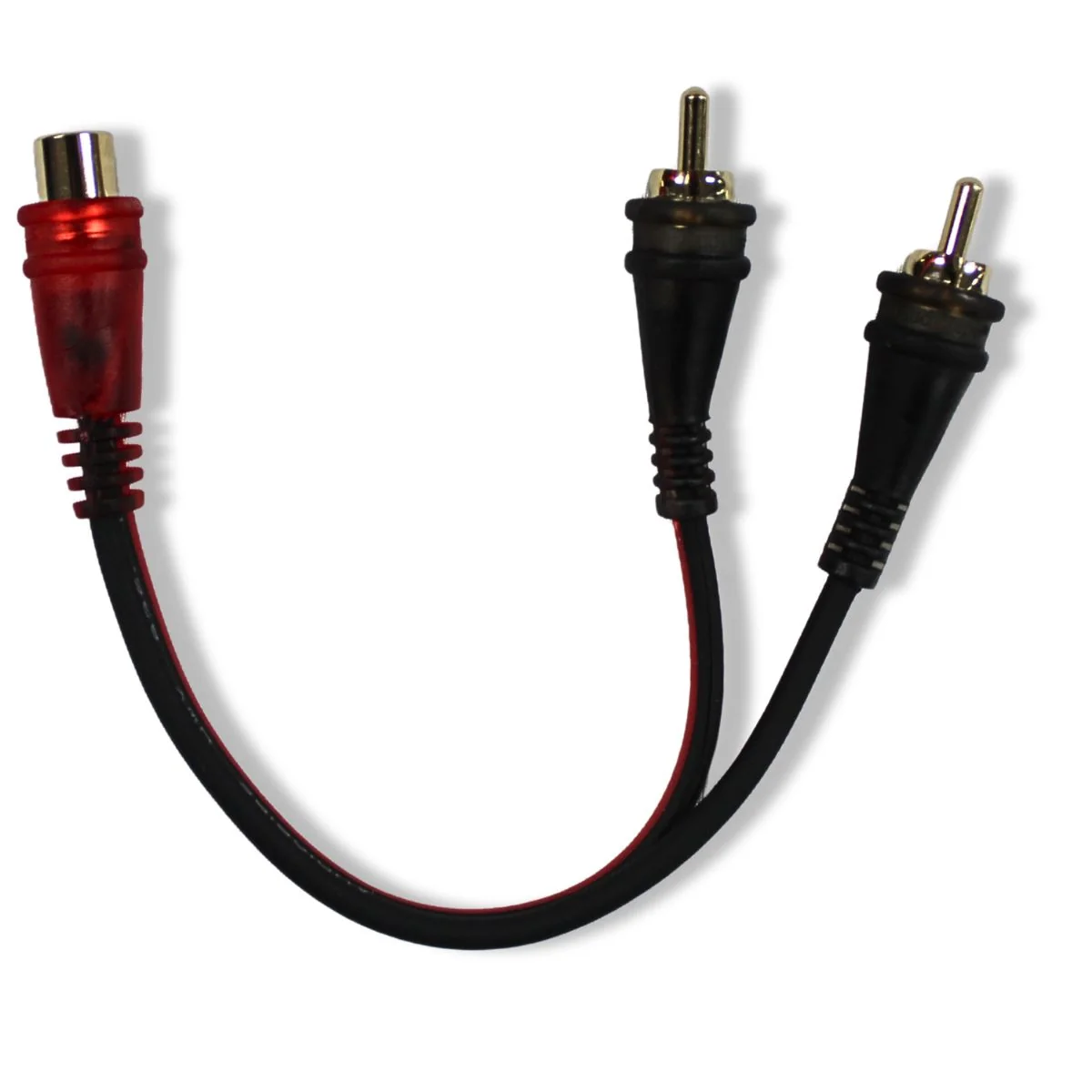 Audiopipe high-performance 6" Frosted Female to Dual Male RCA Y-Cable AMFV-YF-2M - Image 3