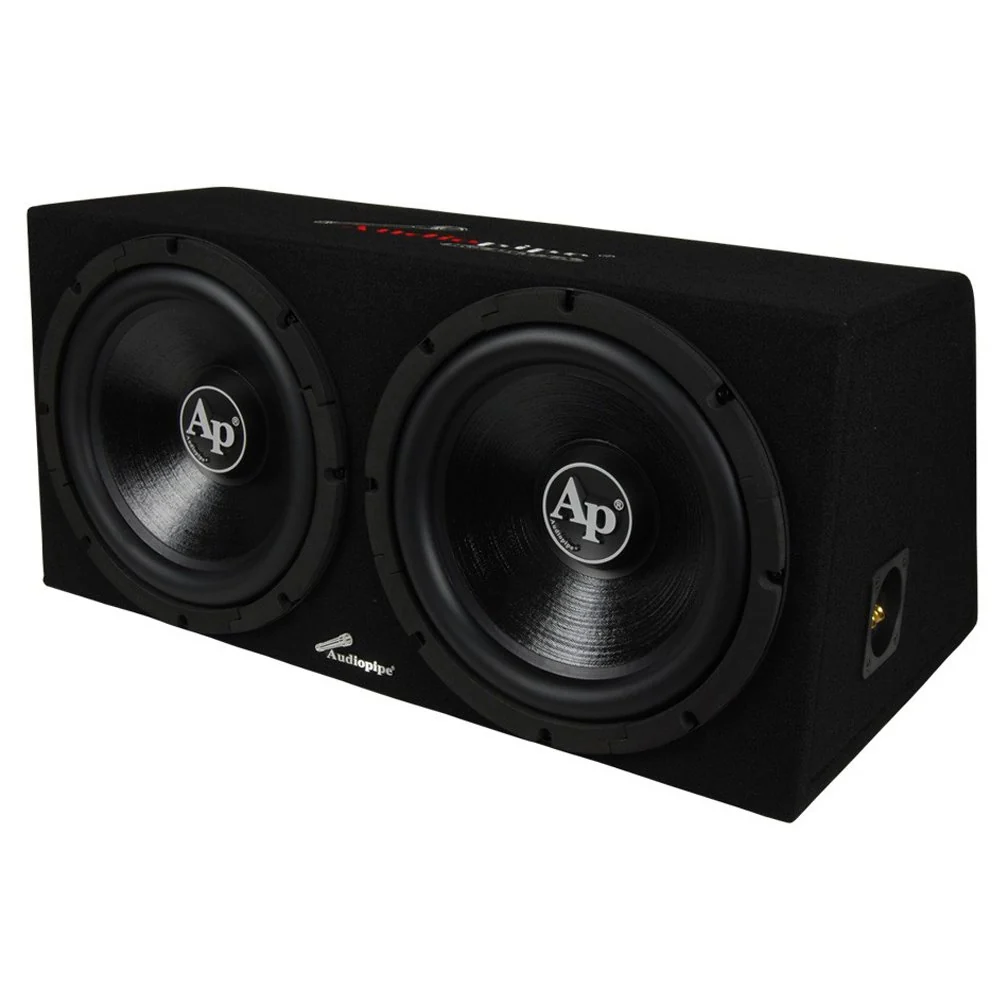 Audiopipe 2000W 12" Loaded Enclosure w/ 2 Channel Amp and Installation Kit - Image 2