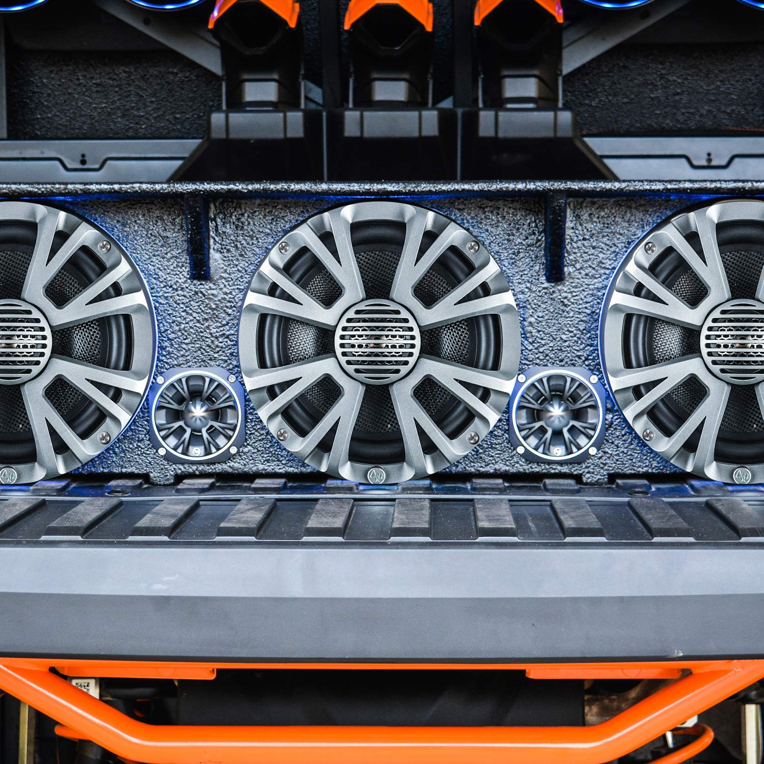 8" Coaxial 250W RMS 4-Ohm 2-Way Marine Speakers w/ LED Lights Audiopipe - Image 9