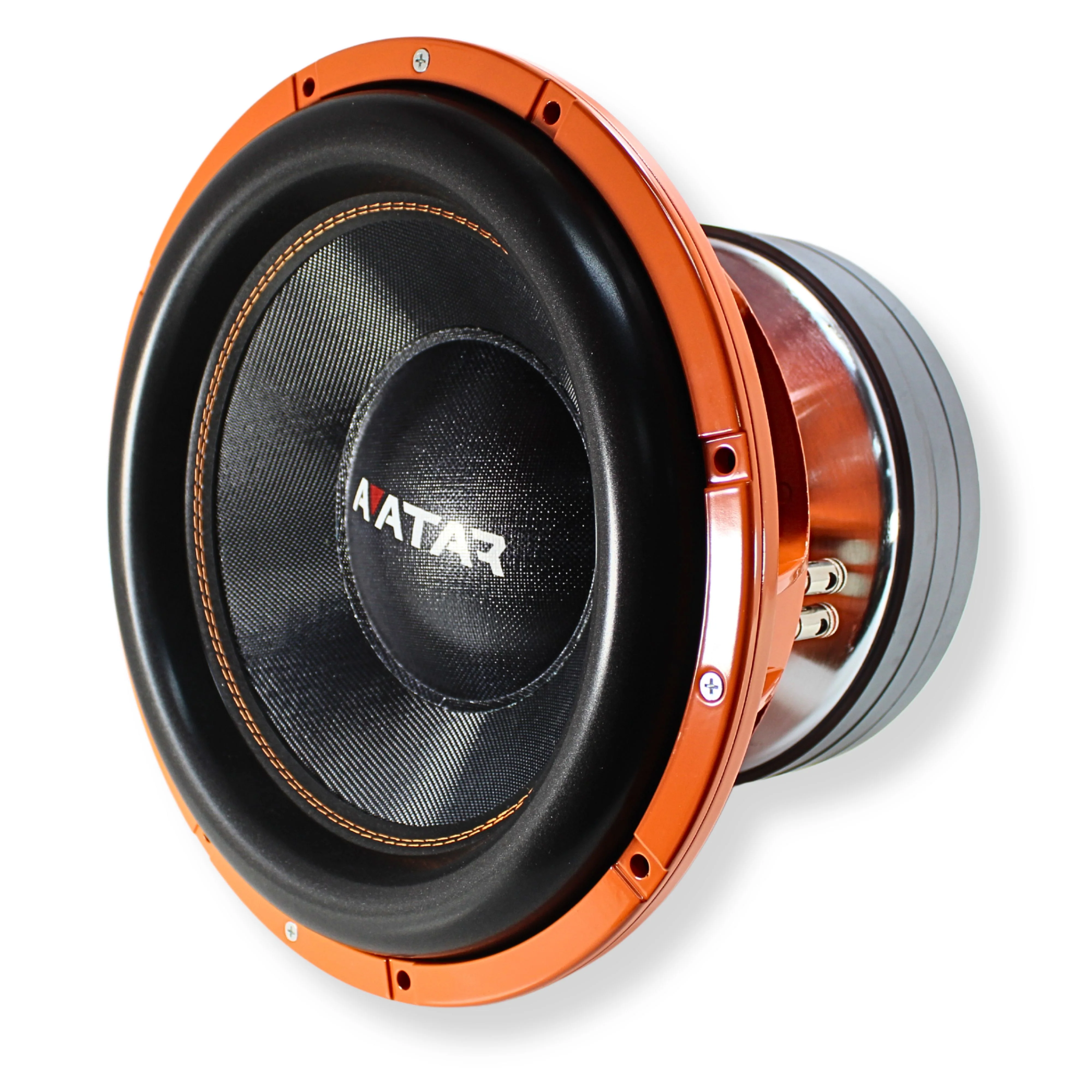 15" Dual 1-Ohm Car Audio Subwoofer 7600 watts, Avatar Volcano Orange SVL-1547-D1 - Image 3